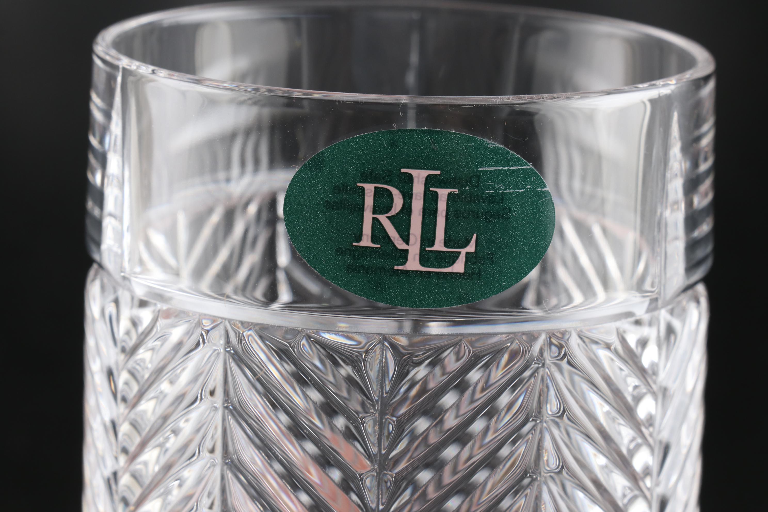 Ralph Lauren "Herringbone" Highball Glasses EBTH