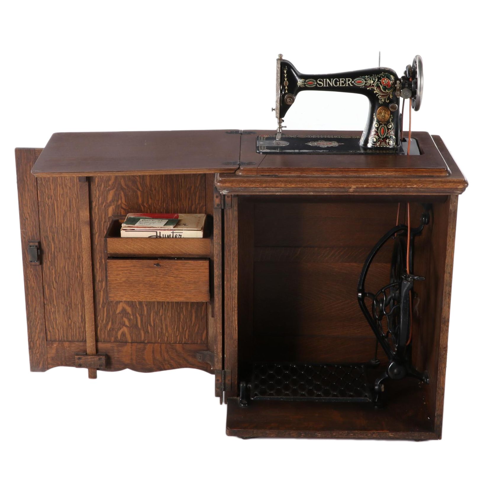 Singer Treadle Sewing Machine No. 66 with Open Side No. 23