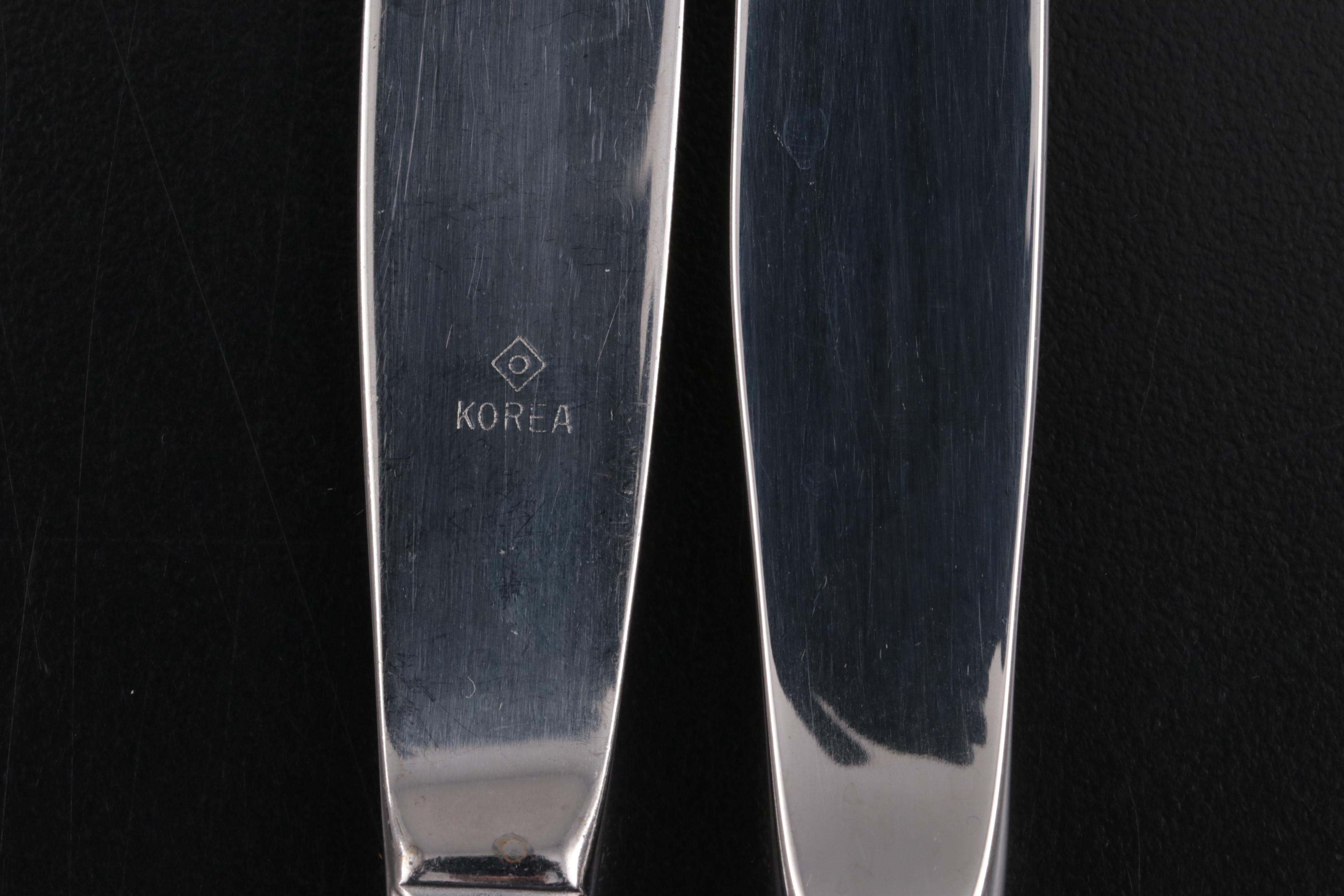 Oneida "Morning Blossom" Stainless Steel Flatware and Serving Utensils