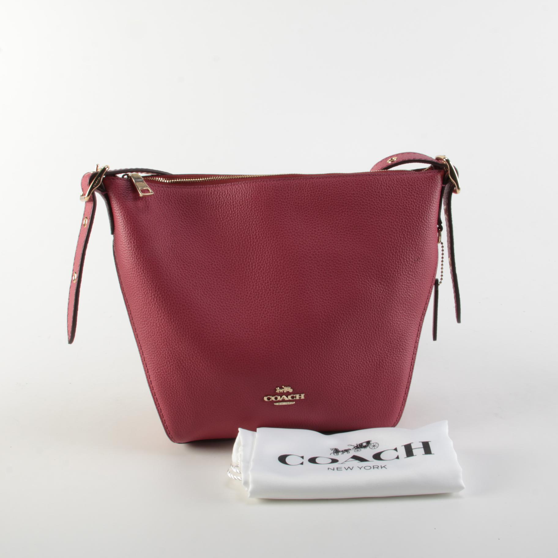 Coach Small Dufflette Crossbody Bag in Dusty Rose Leather EBTH