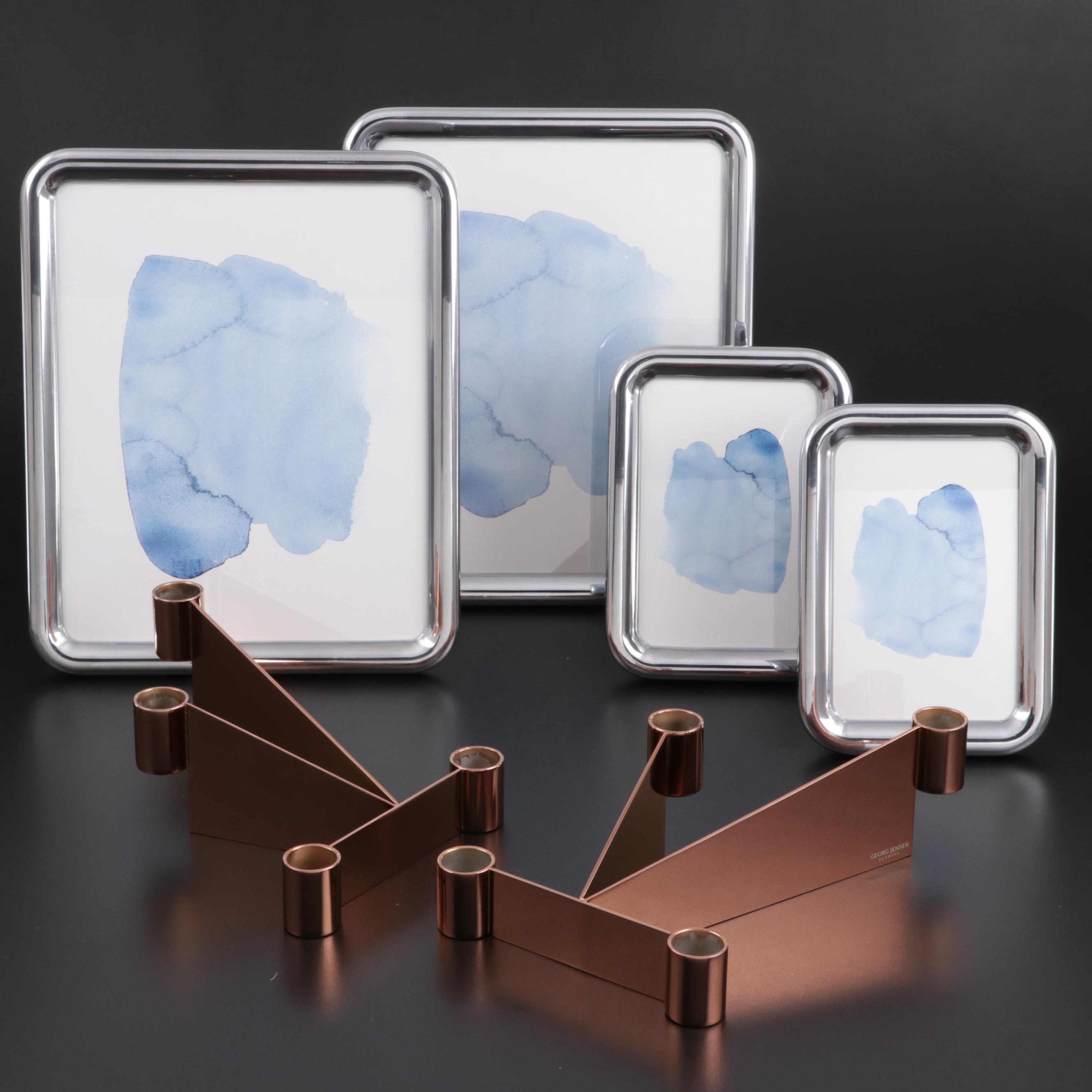 Jensen "Tableau" Picture Frames with "Urkiola" Candlestick
