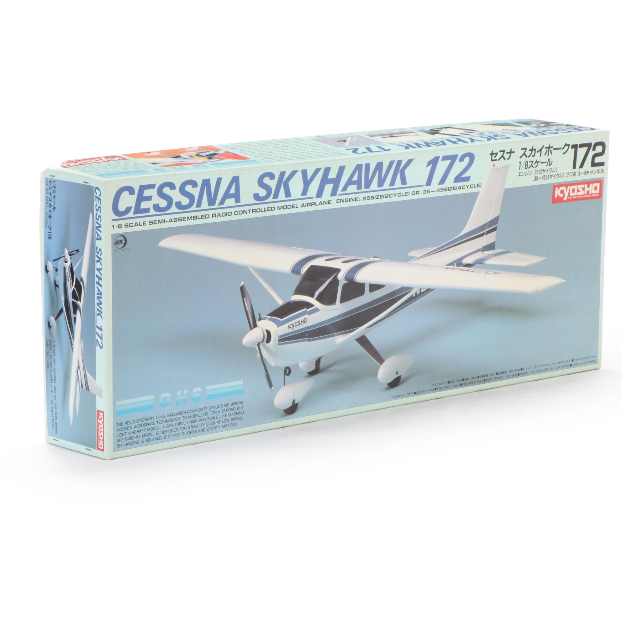 Kyosho Cessna Skyhawk 172 Radio Controlled Model Airplane Building Kit