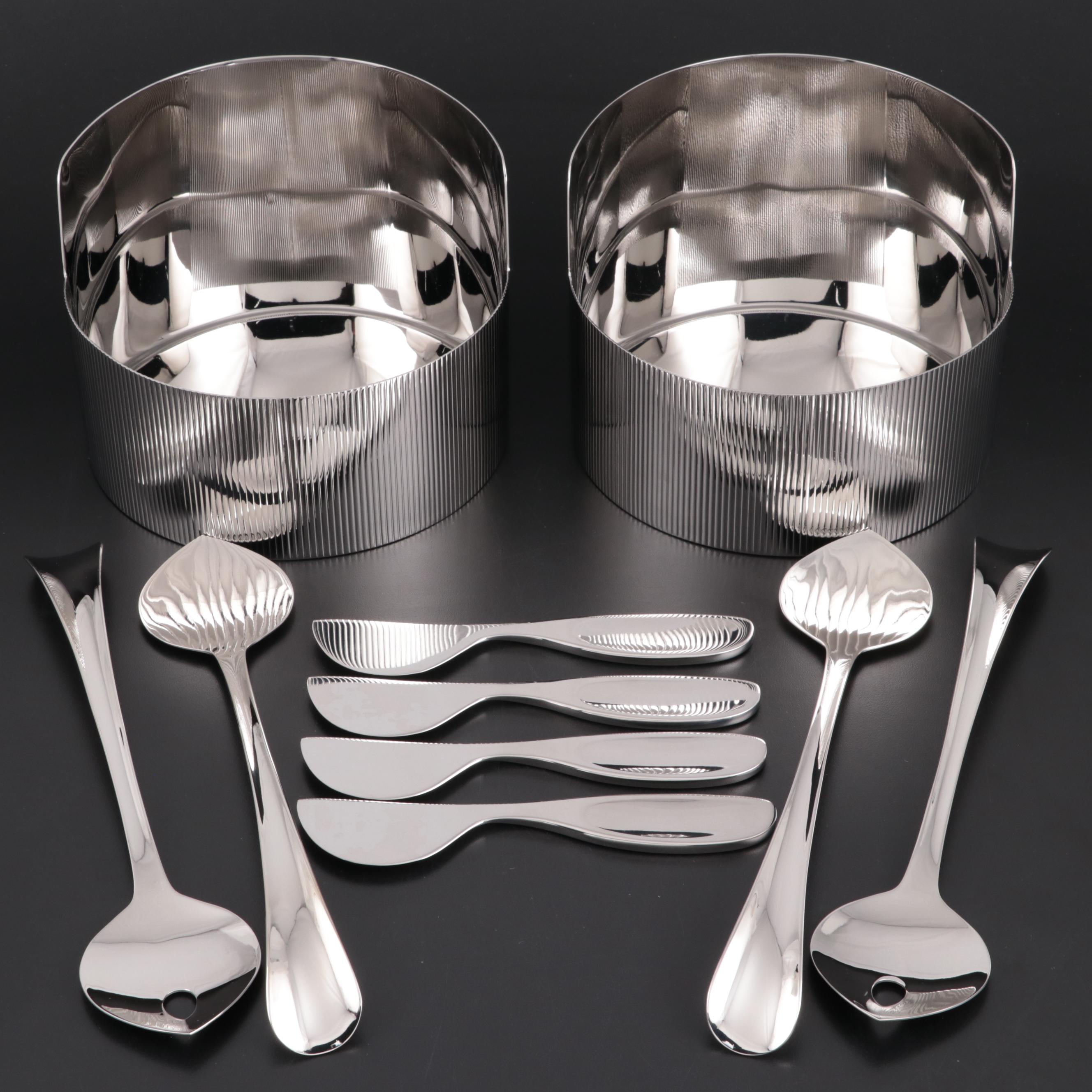 Jensen "Urkiola" Bowls, "Alfredo" Cheese Knives and "Duo" Salad