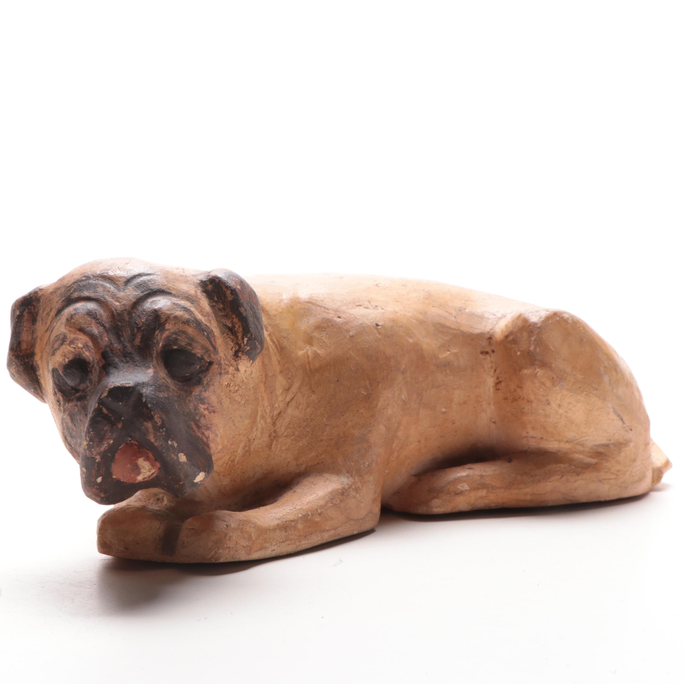 Ceramic Dog Figurine EBTH