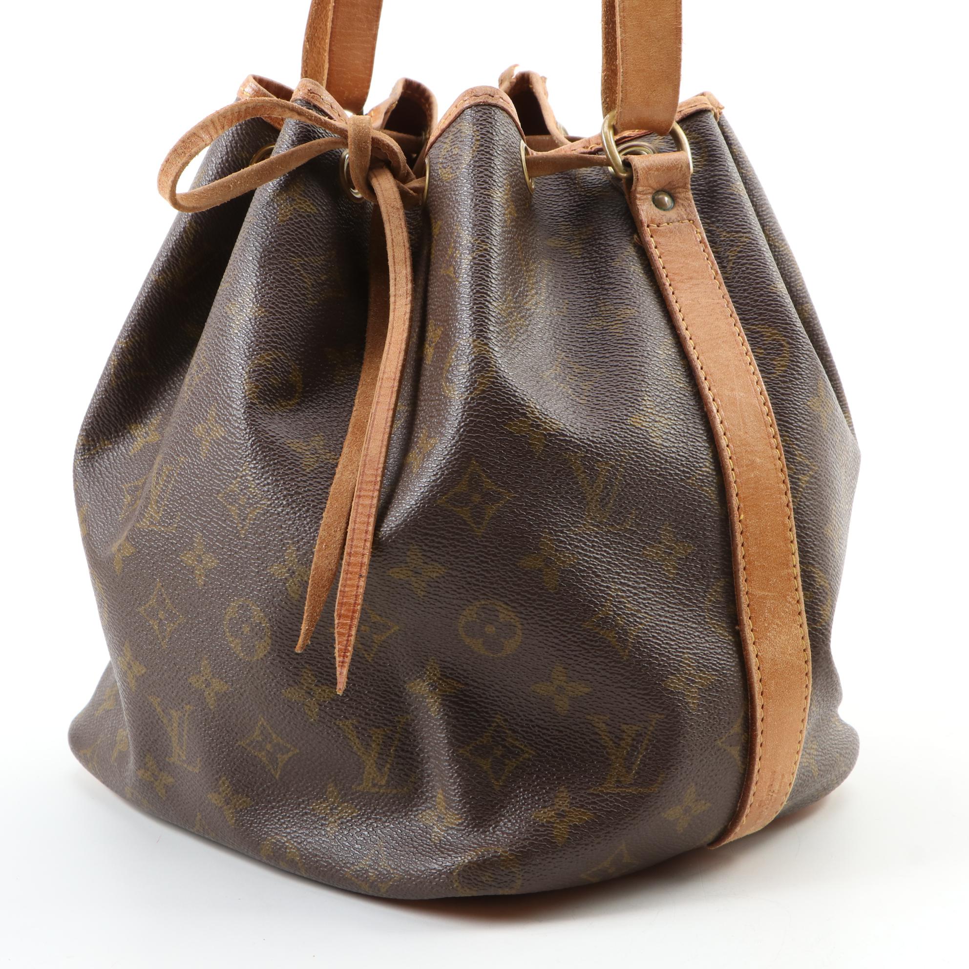 Louis Vuitton Petit Noé Bucket Bag in Monogram Canvas and Vachetta Leather EBTH