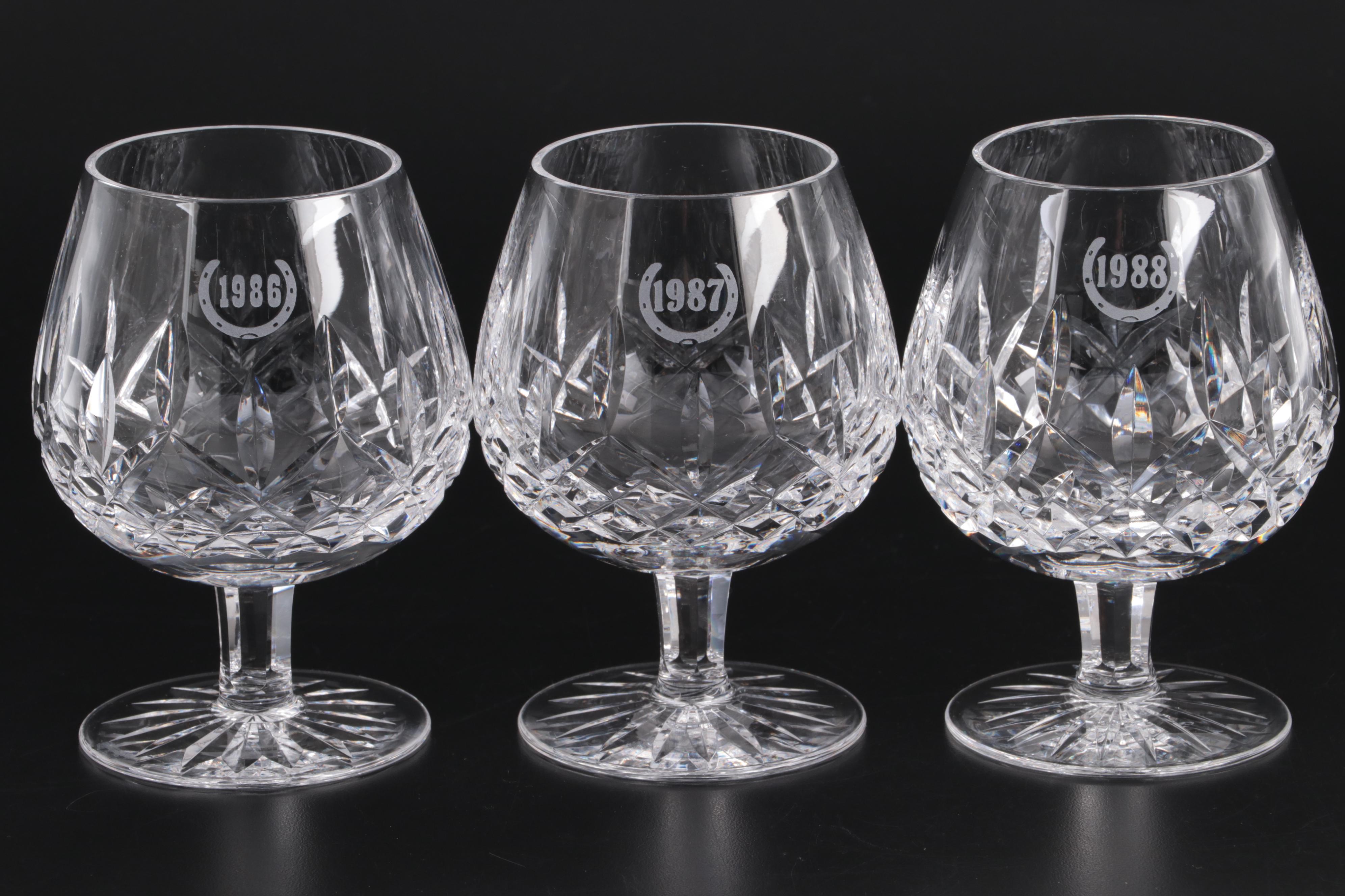 Waterford Crystal "Lismore" Brandy Snifters, Late 20th Century EBTH