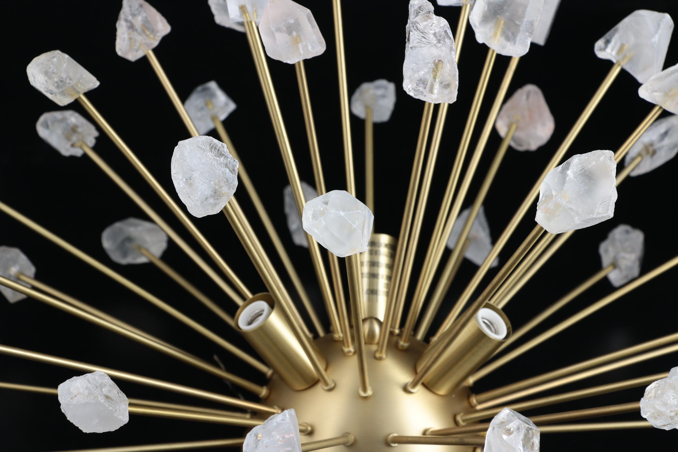 CB2 Quartz Flush Mount Sputnik Style Light Fixture EBTH