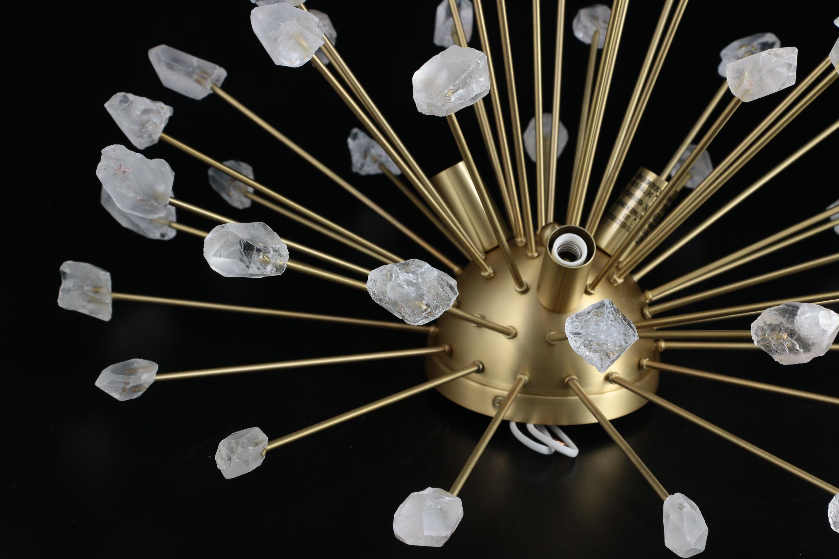 CB2 Quartz Flush Mount Sputnik Style Light Fixture EBTH