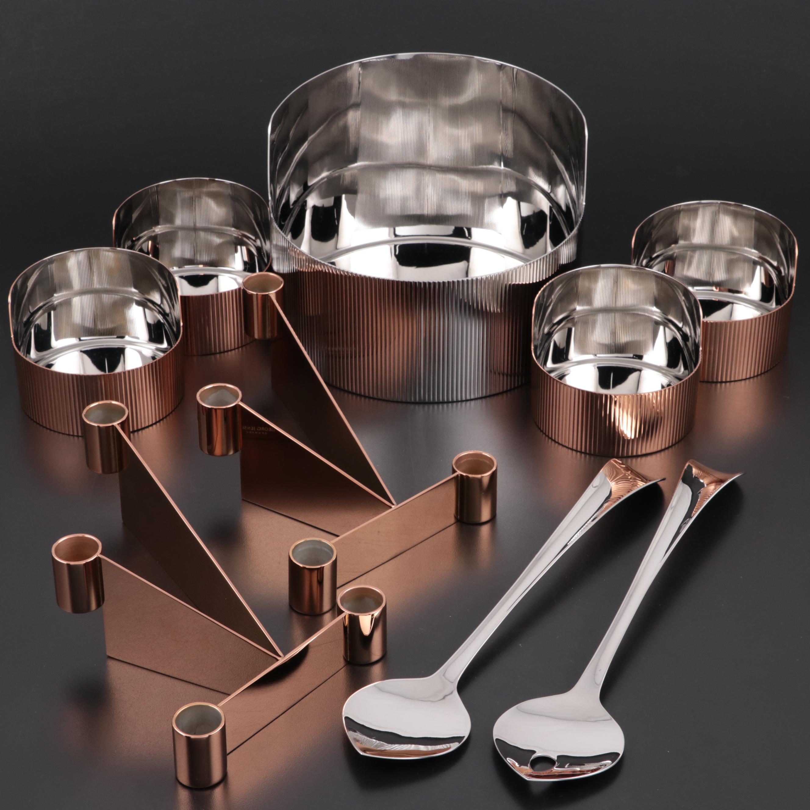 Jensen "Urkiola" Candle Holders and Serving Bowls with "Duo