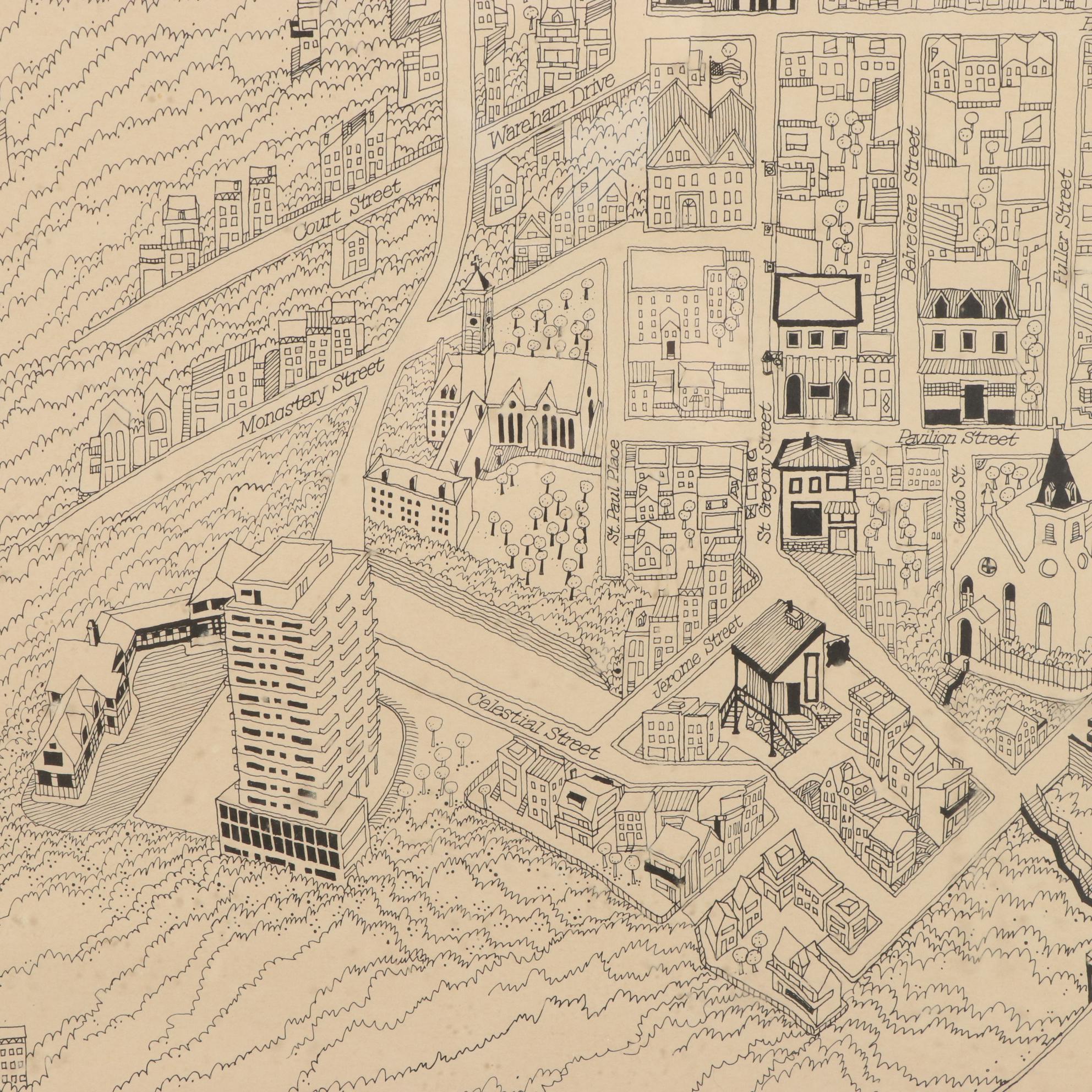 Robert Krusling Lithographic Map of Mt. Adams, 1970 | EBTH