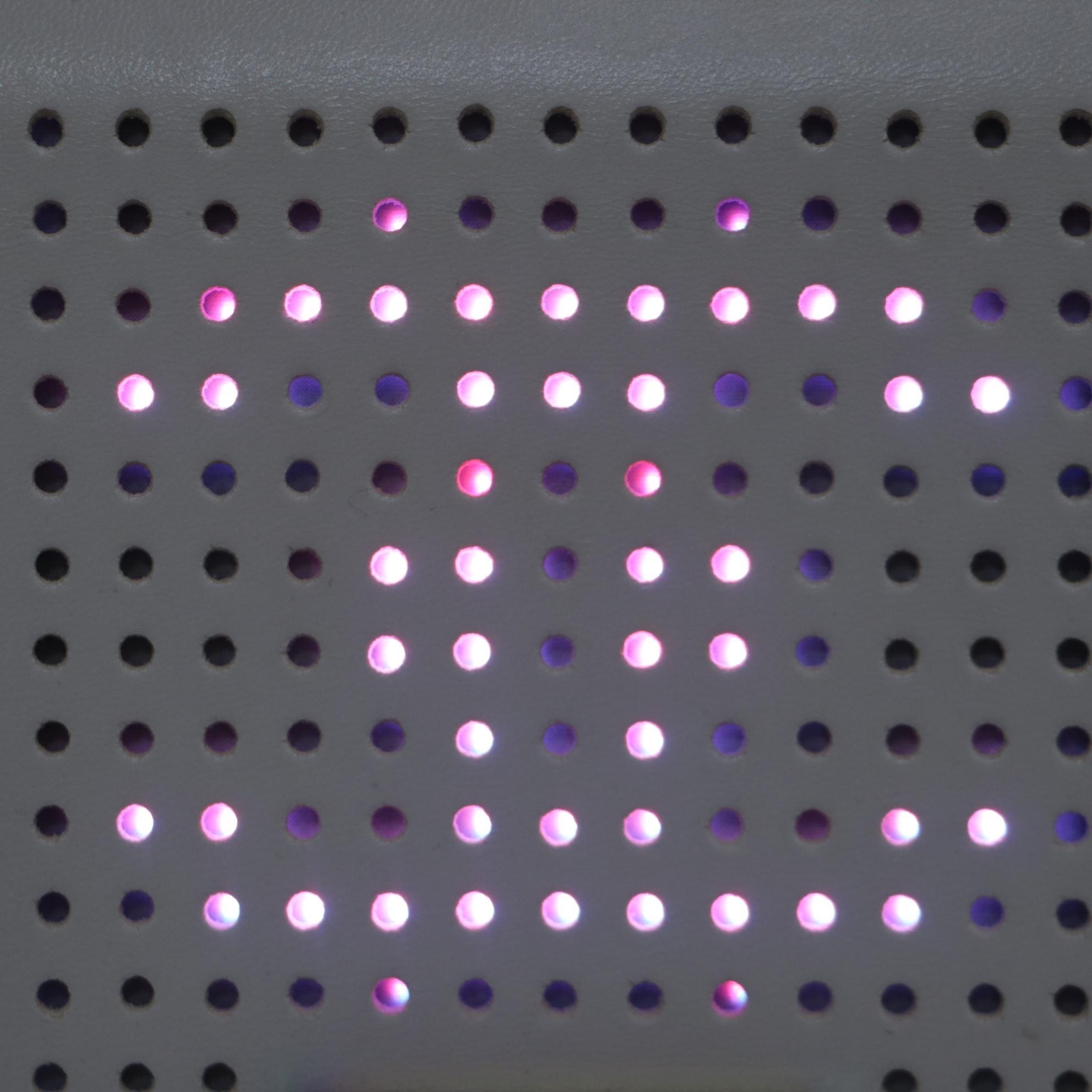 Chanel LED Boy Bag in White Perforated Lambskin and Iridescent Hardware ...