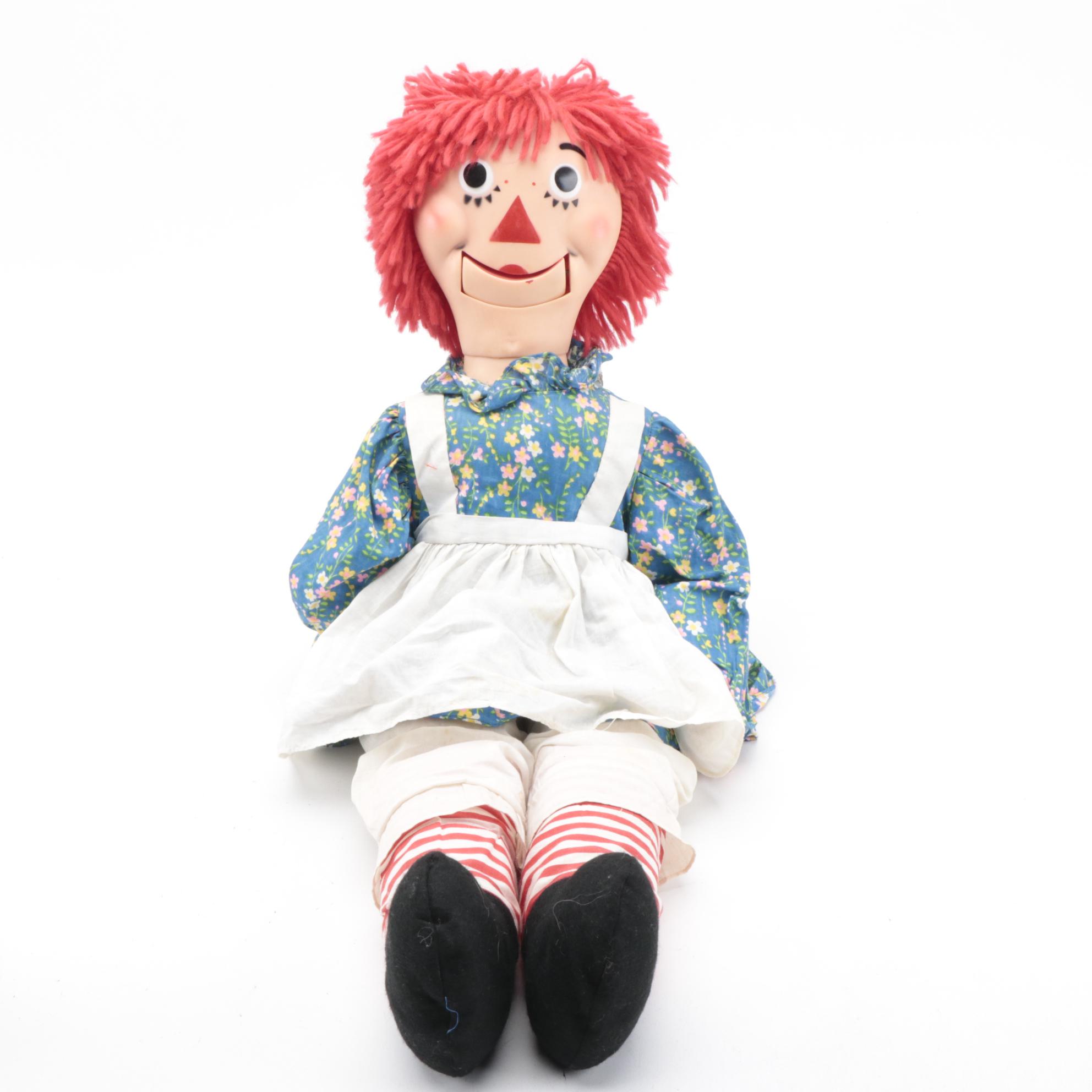 Raggedy Ann and Andy Ventriloquist Dummy Dolls, 1973 EBTH