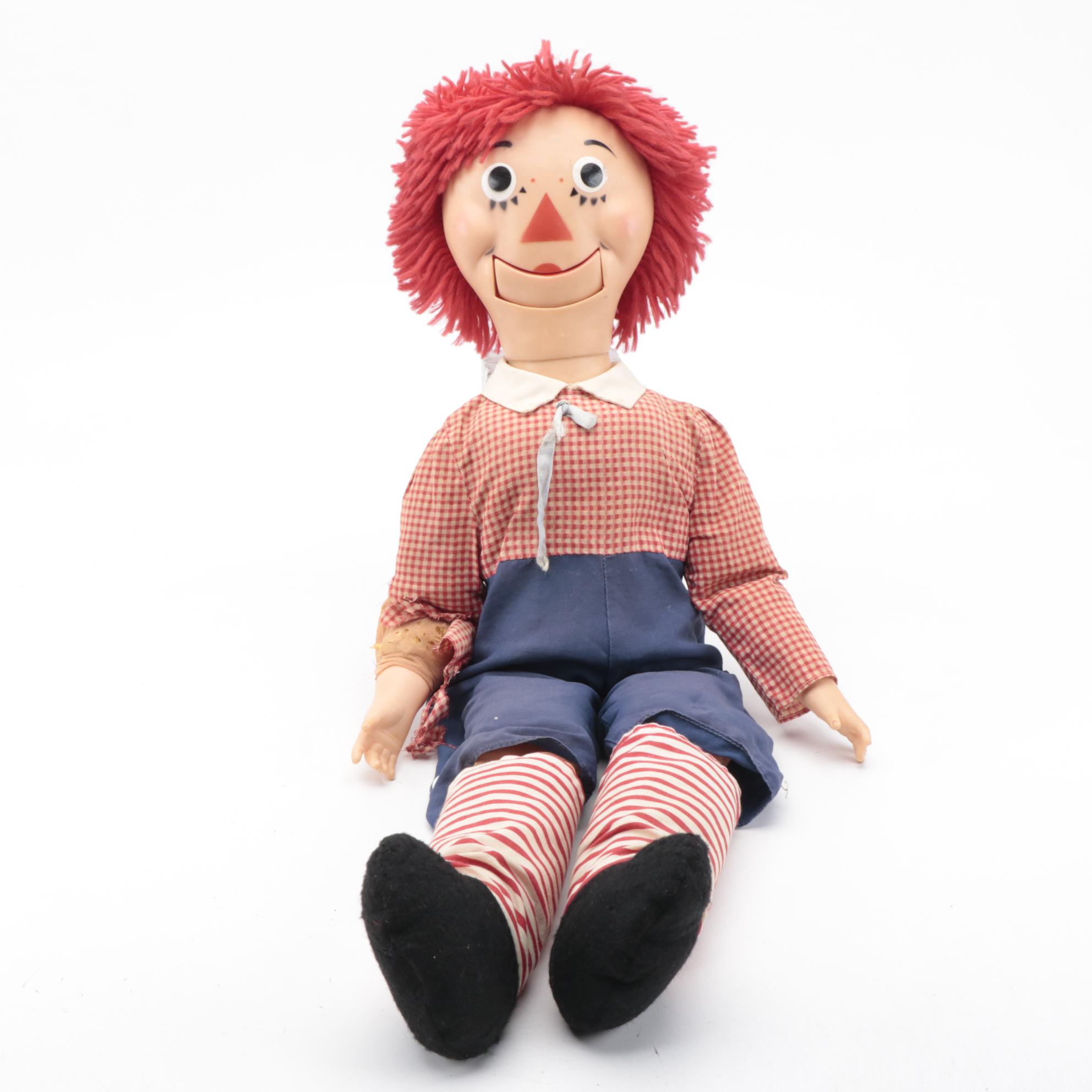 Raggedy Ann and Andy Ventriloquist Dummy Dolls, 1973 EBTH