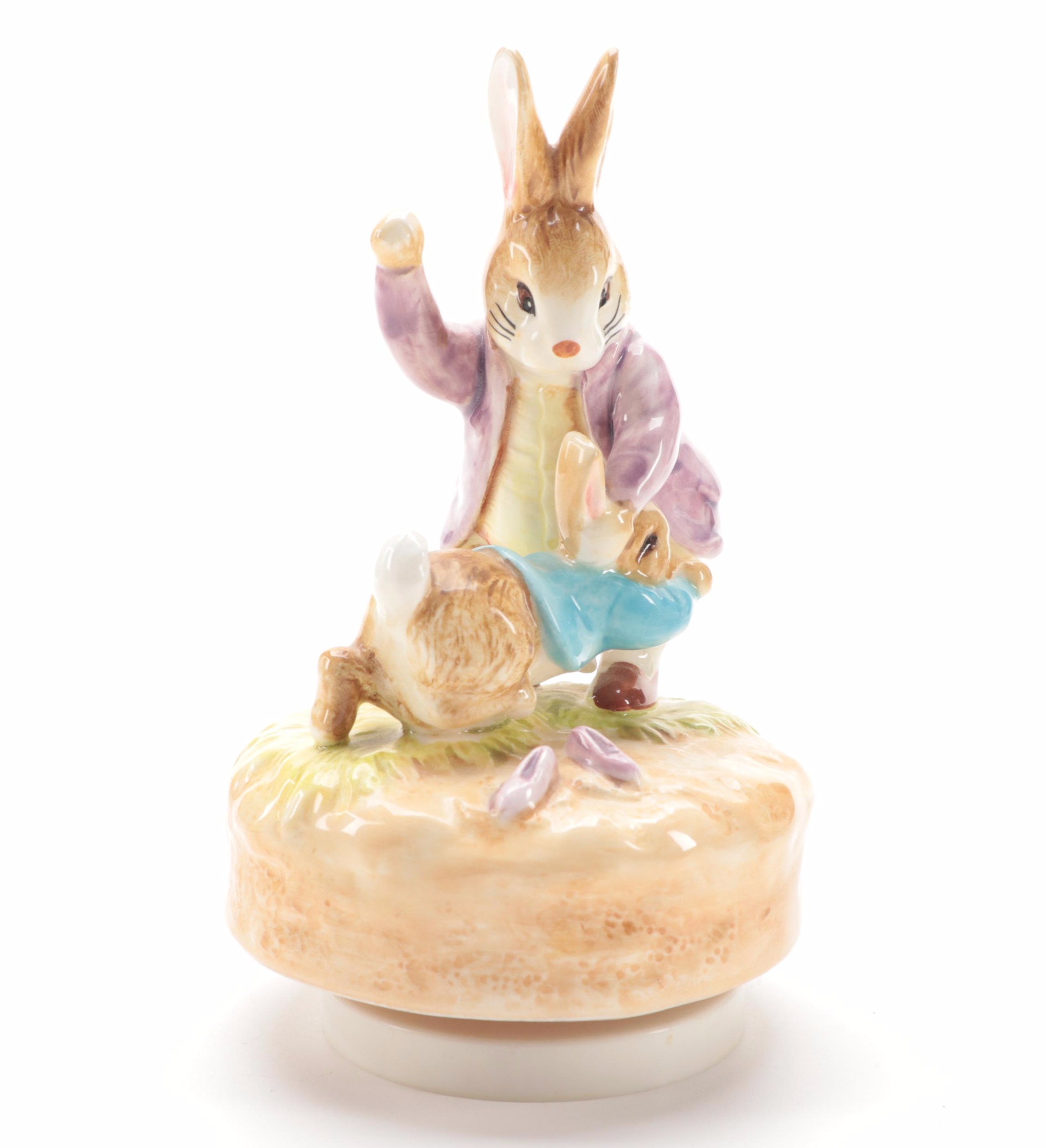 Schmid "Mrs. Tabitha Twitchit" and Other Beatrix Potter Musical Figurines EBTH