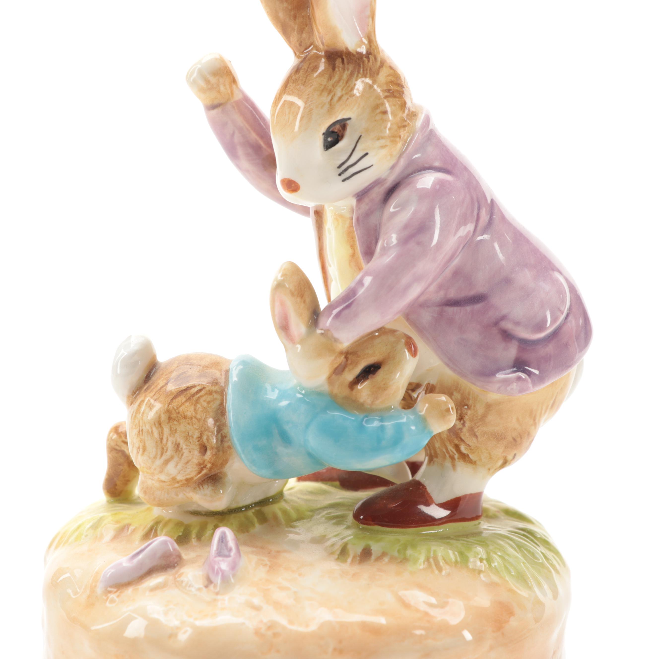 Schmid "Mrs. Tabitha Twitchit" and Other Beatrix Potter Musical Figurines EBTH
