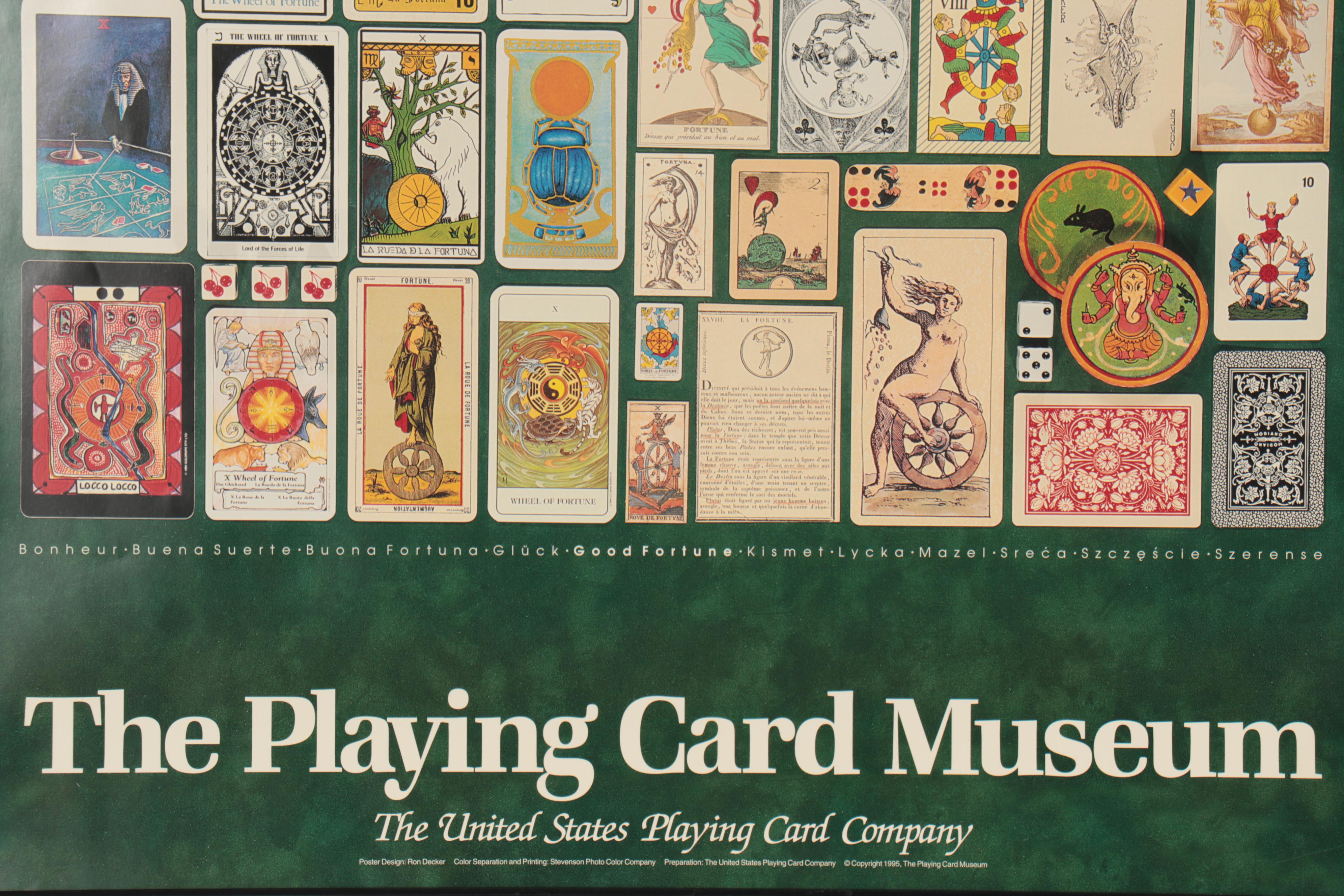 The Playing Card Museum Poster Advertisements EBTH