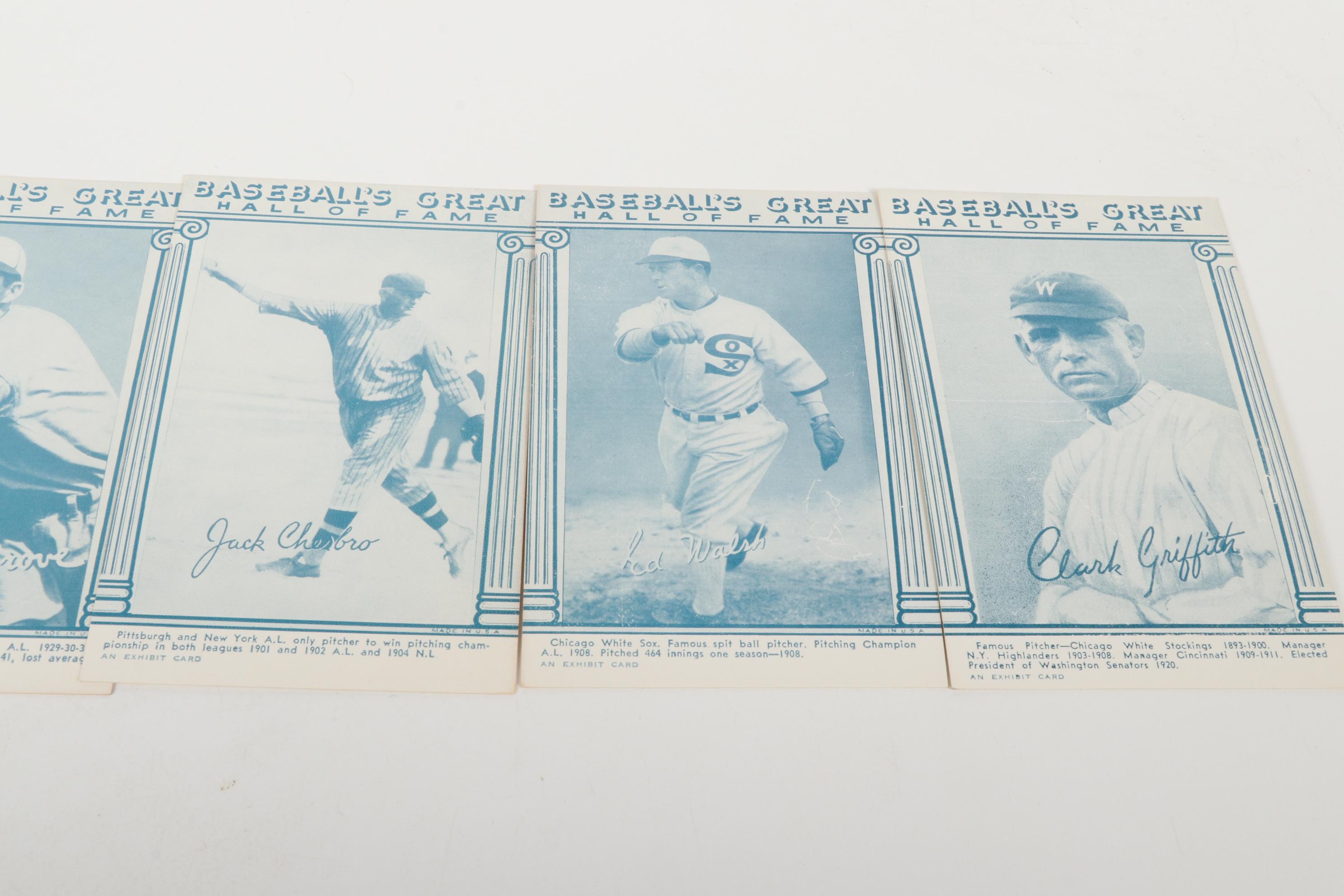 Baseball's Great Hall of Fame Complete 1974 Reproduction Exhibit Cards