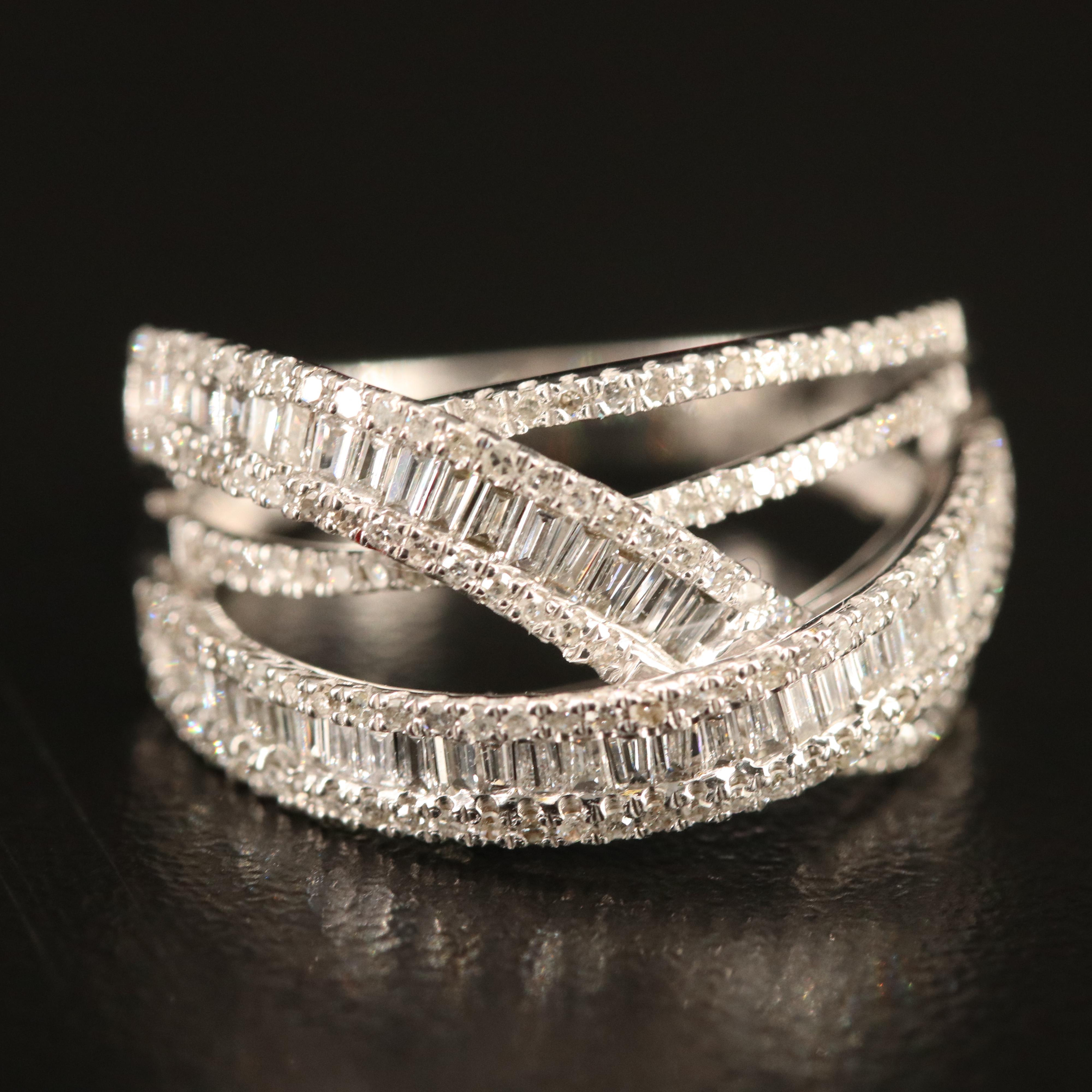 EFFY 14K Rose Gold Diamond Bow Ring | EBTH