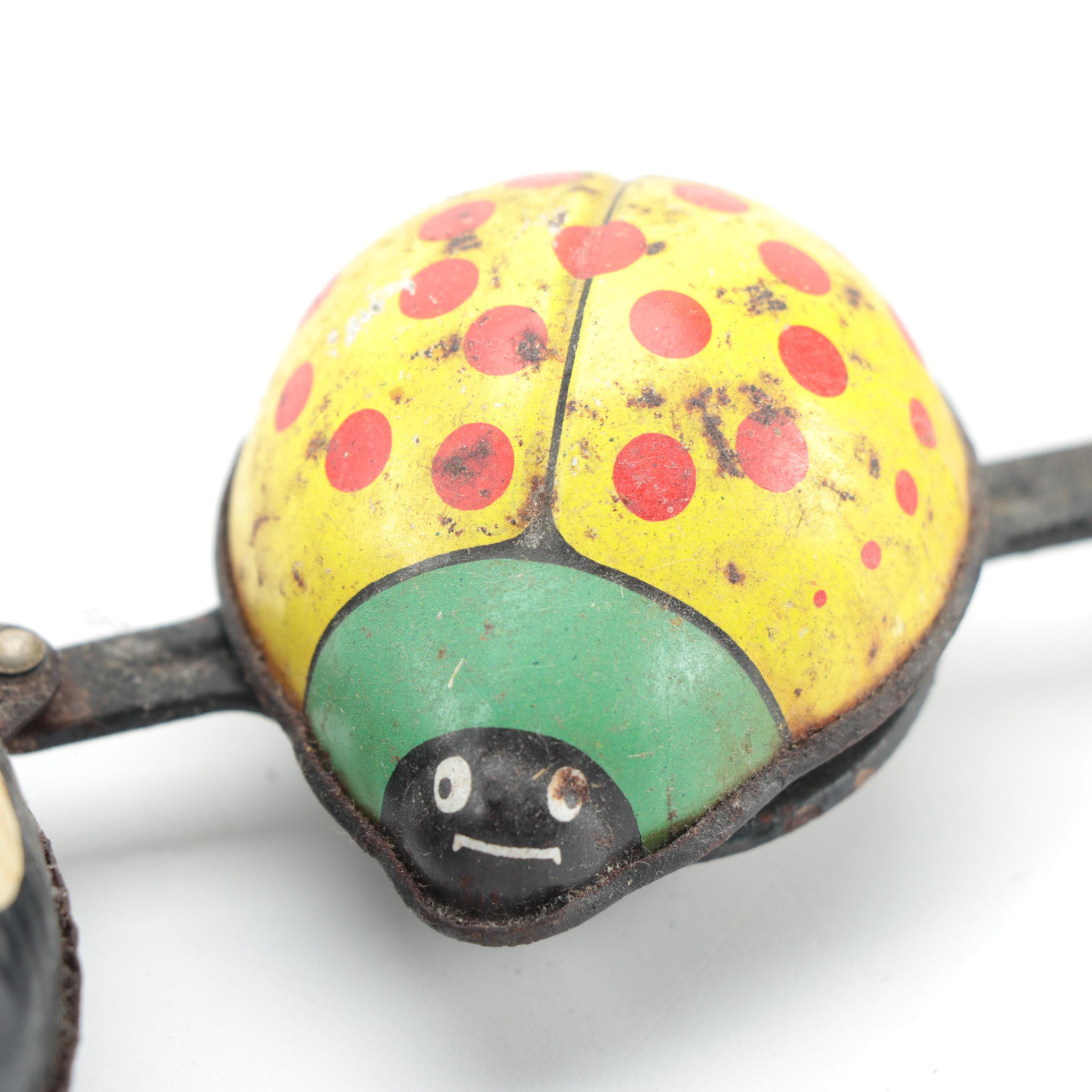 TPS Tin Lithograph WindUp Ladybug Train EBTH