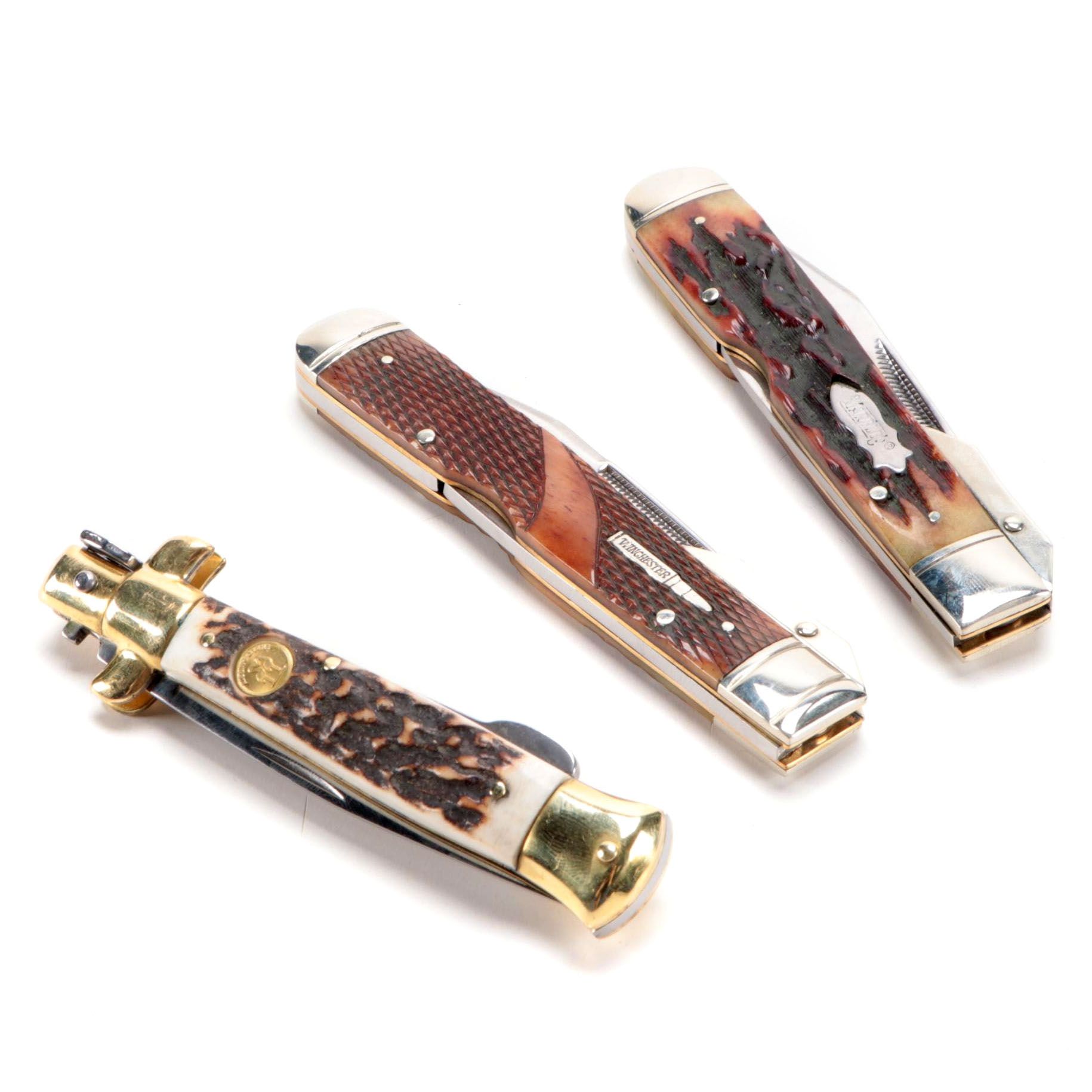 Kissing Crane Lockback Folding Knife and Other Pocket Knives EBTH