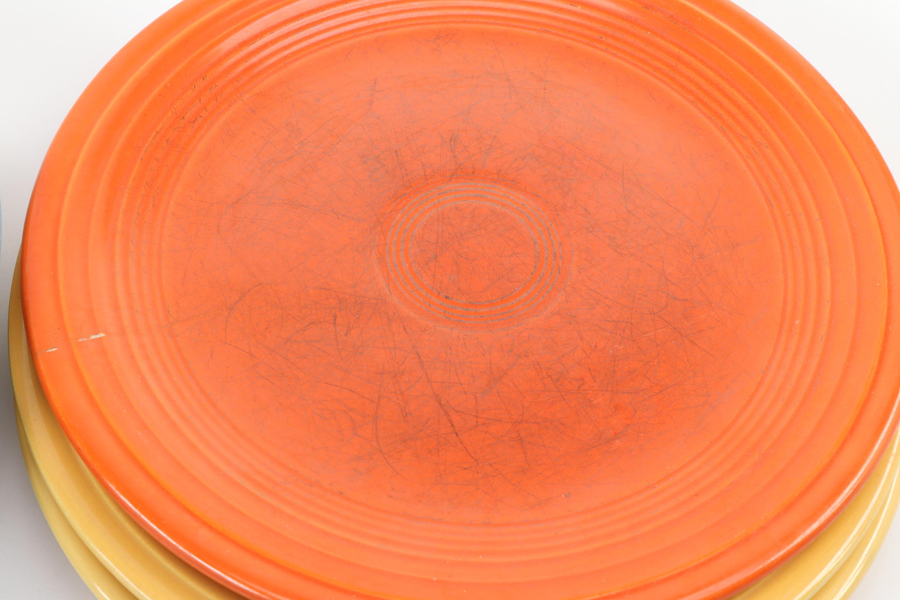 Homer Laughlin Fiestaware Luncheon Plates, Saucers, and Bowls EBTH