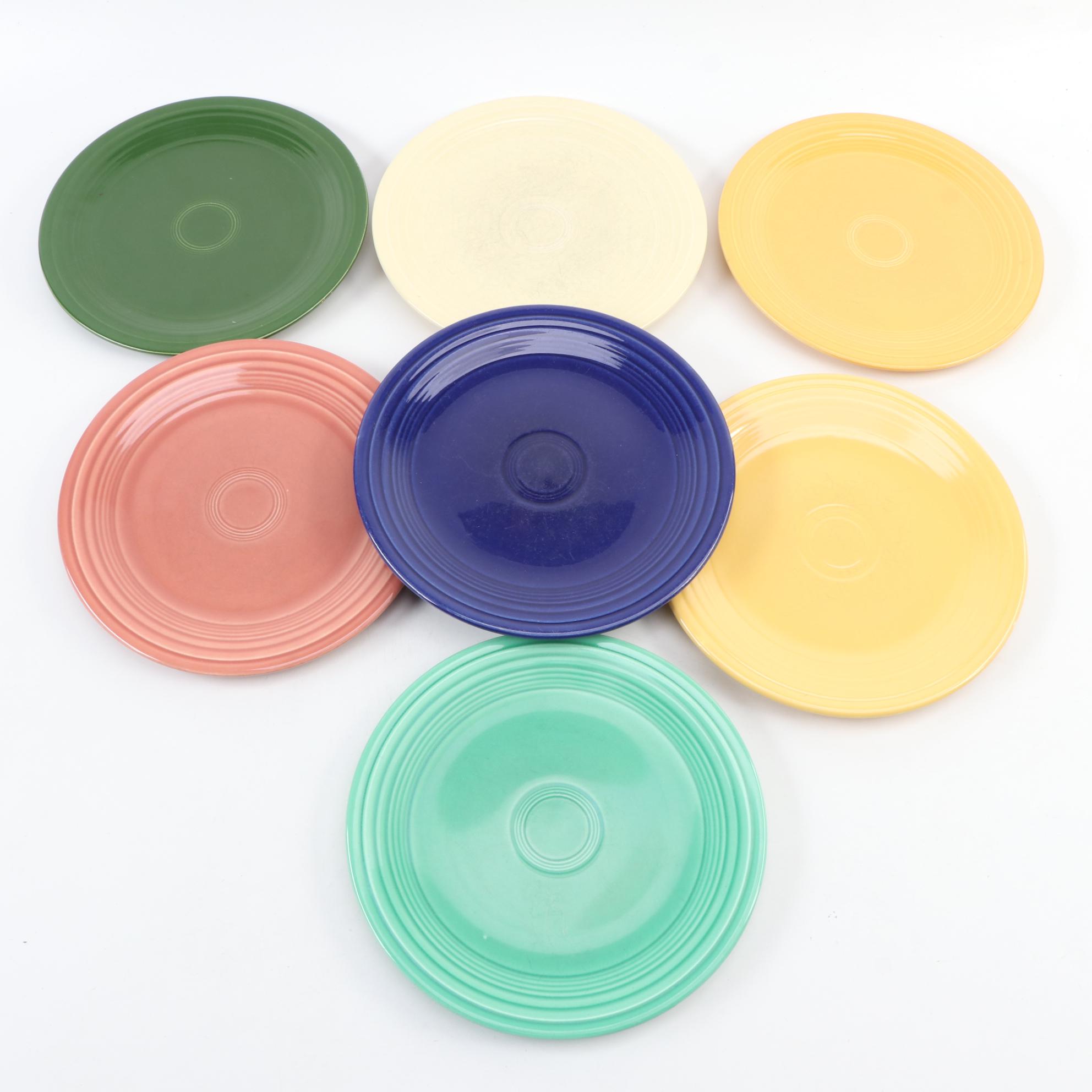 Homer Laughlin Fiestaware Luncheon Plates, Saucers, and Bowls EBTH