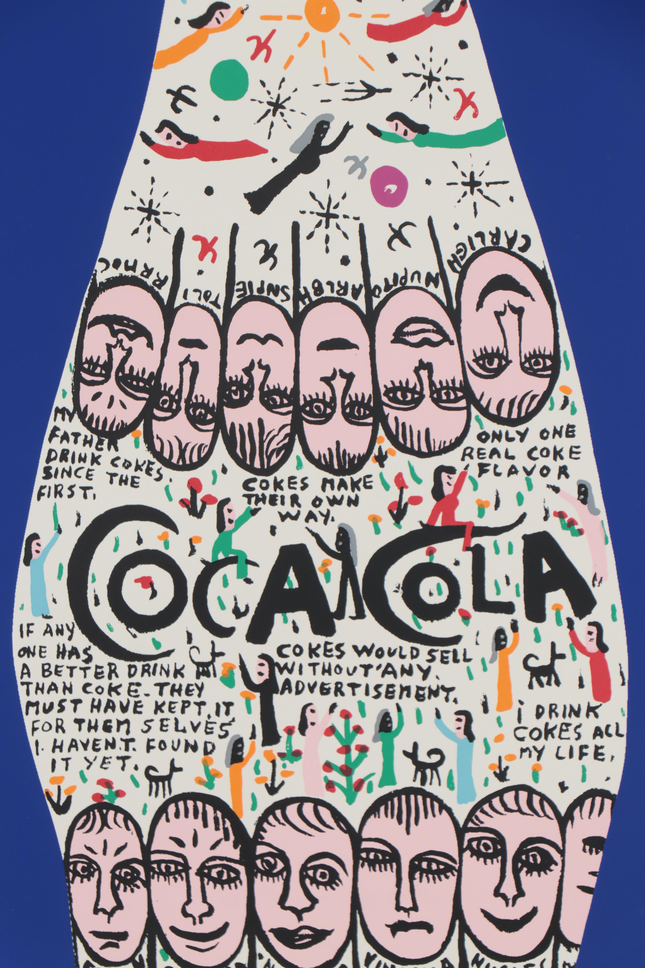 Howard Finster Serigraph of Coca-Cola Bottle, Late 20th Century | EBTH