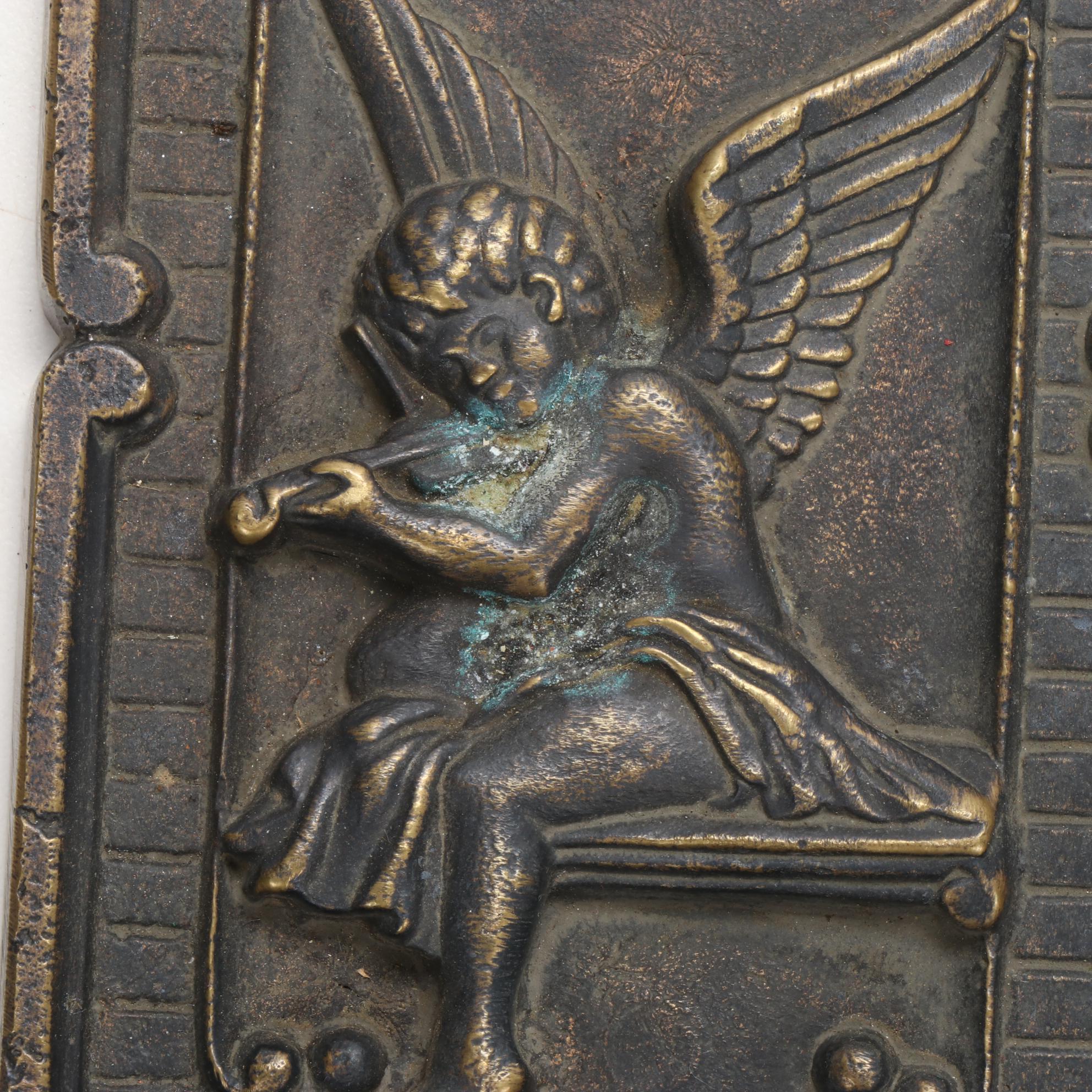 Architectural Bronze Cherub Wall Plaques EBTH
