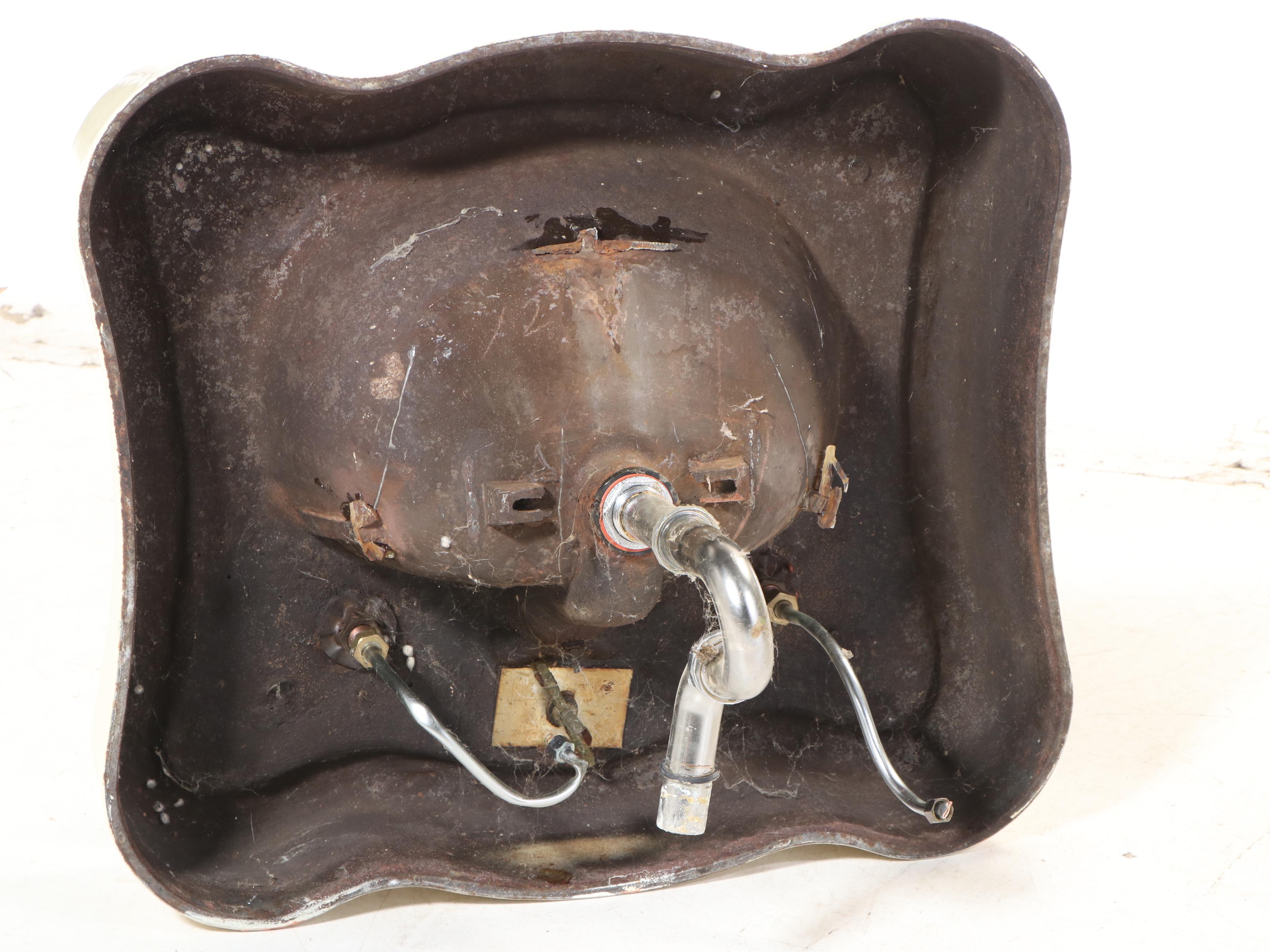 Enameled Cast Iron Pedestal Sink, Dated 1928 EBTH