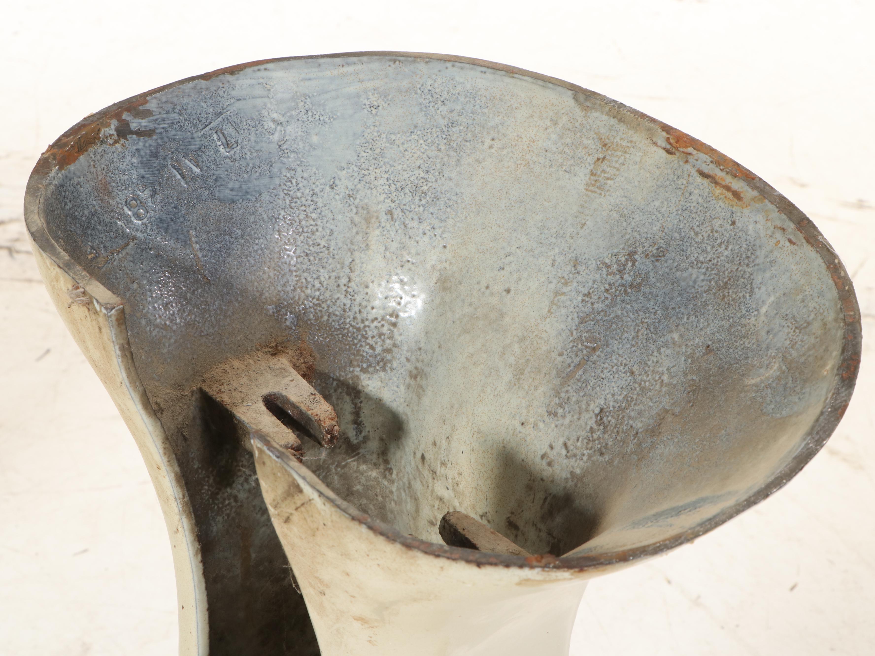 Enameled Cast Iron Pedestal Sink, Dated 1928 EBTH