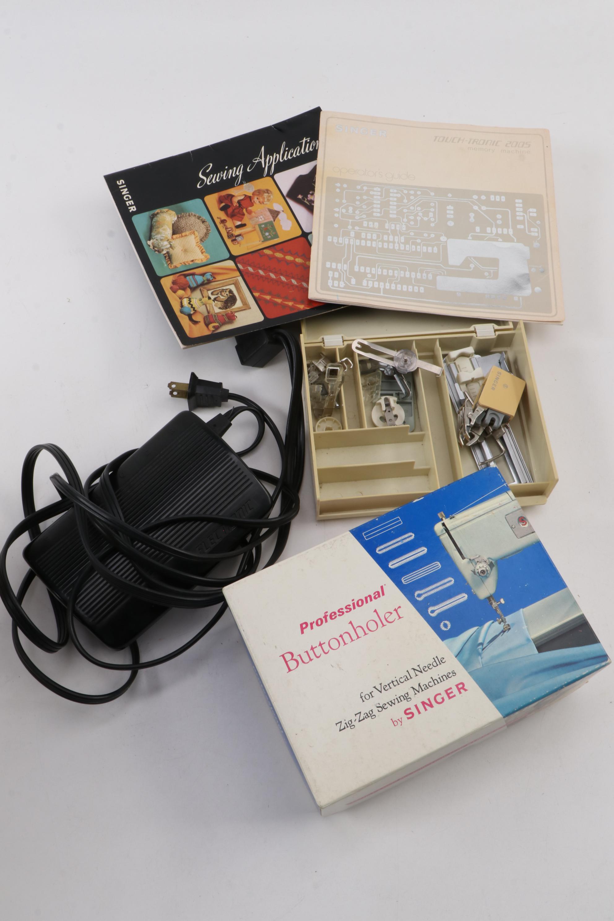 Singer TouchTronic 2005 Memory Sewing Machine and Buttonholer with