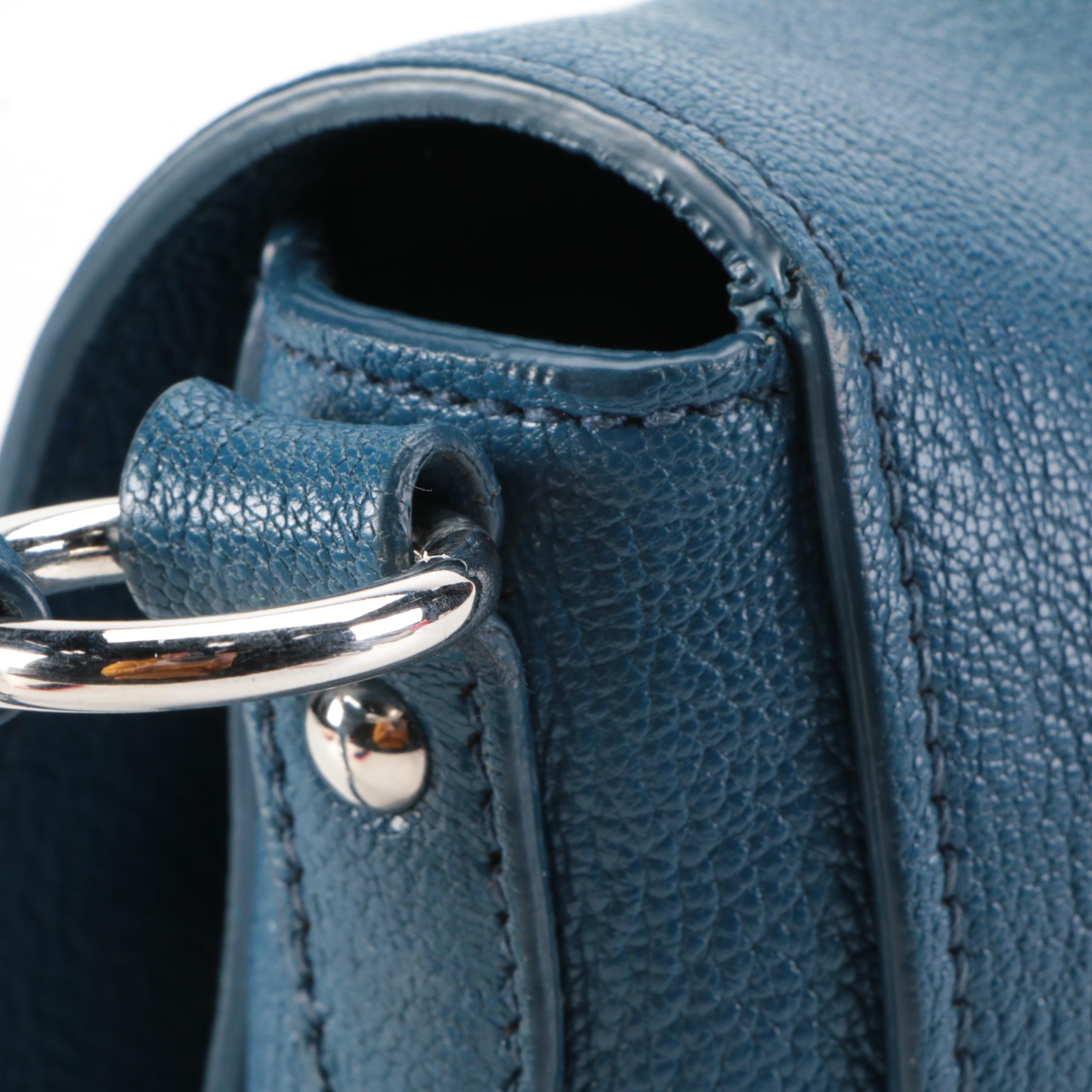 Miu Miu Bandoliera Madras Crossbody Bag in Laguna Blue Leather EBTH