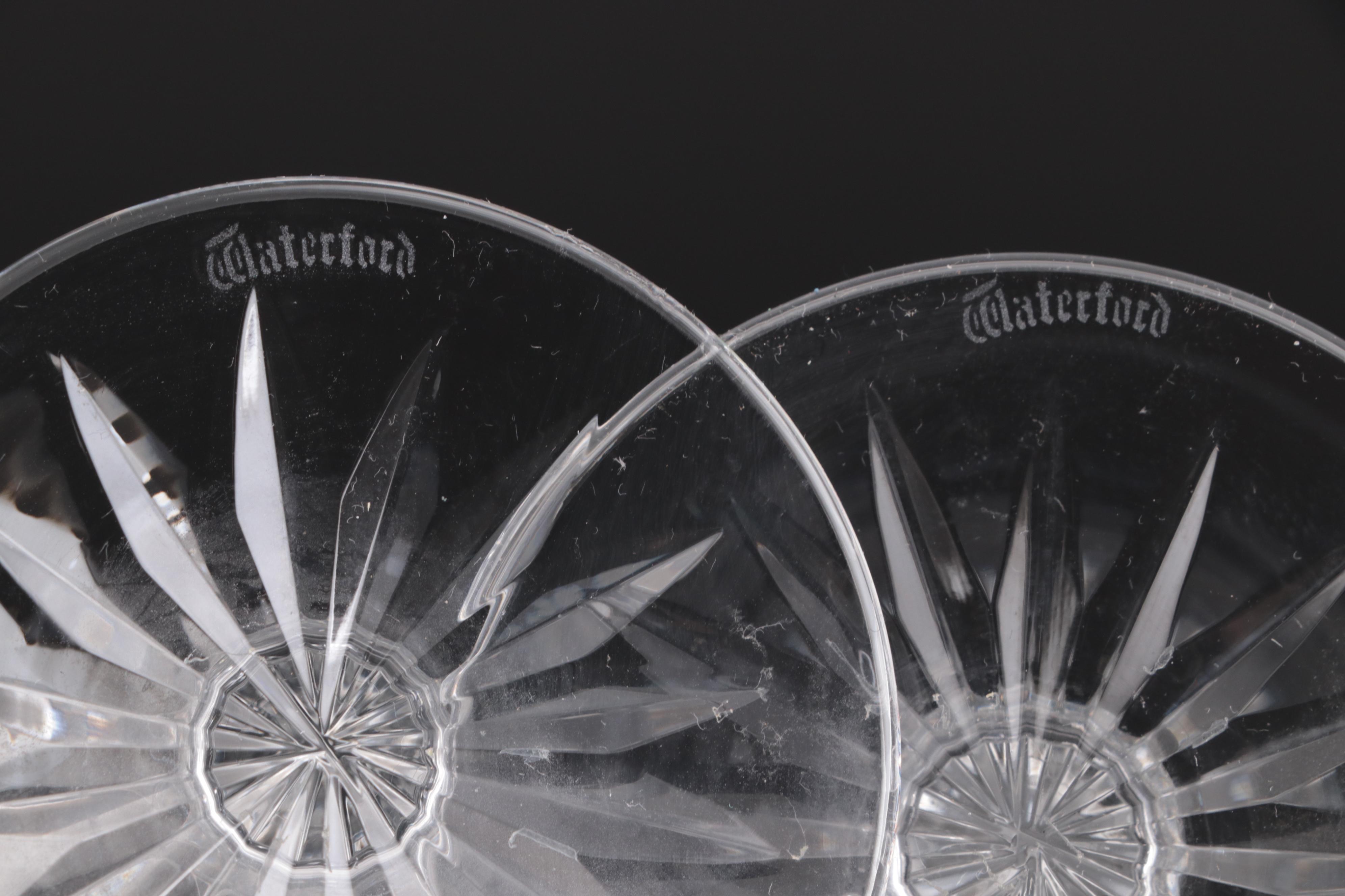 Waterford "Ballyshannon" Crystal Champagne Flutes, Late 20th to 21st