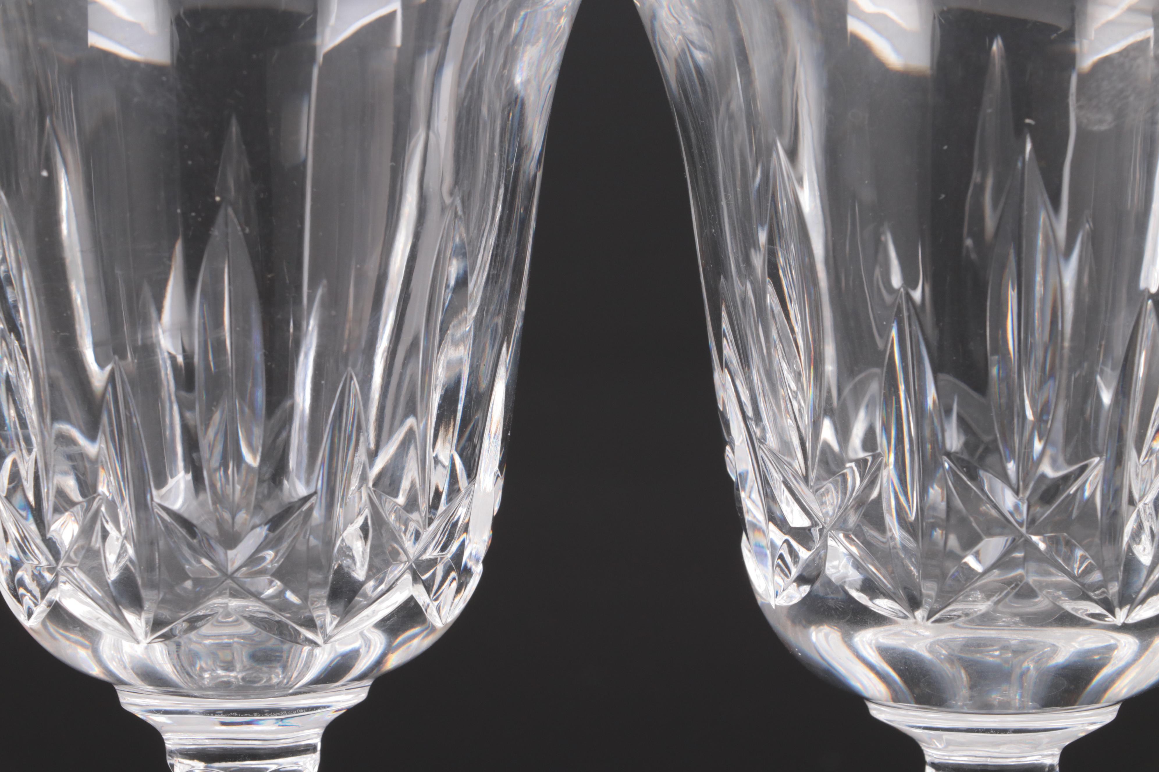 Waterford Crystal "Ballyshannon" Claret Wine Glasses EBTH