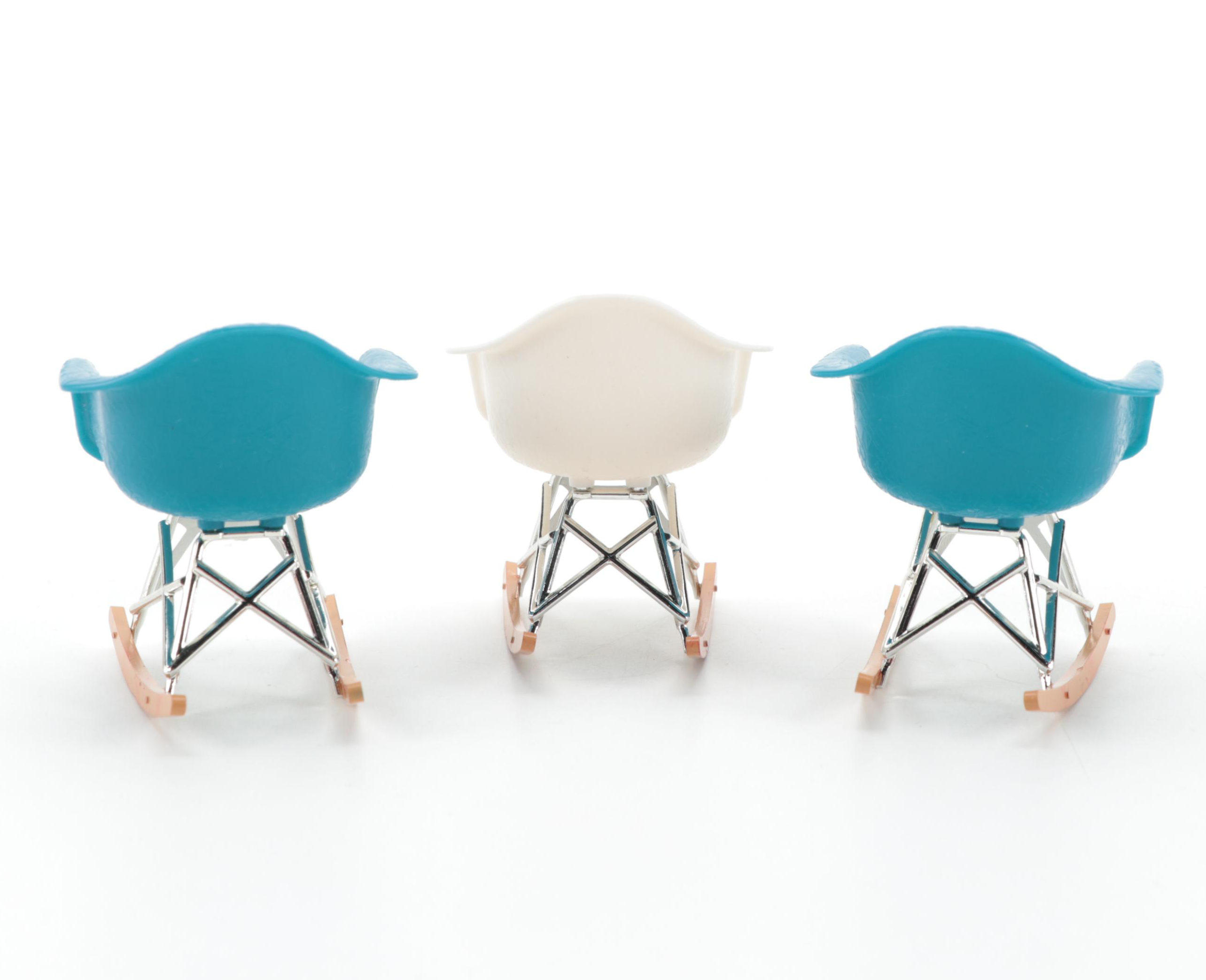 Vitra Miniatures Collection Egg Chairs and Other Mid-Century Modern ... - Vitra Mid Century Modern Egg Chair