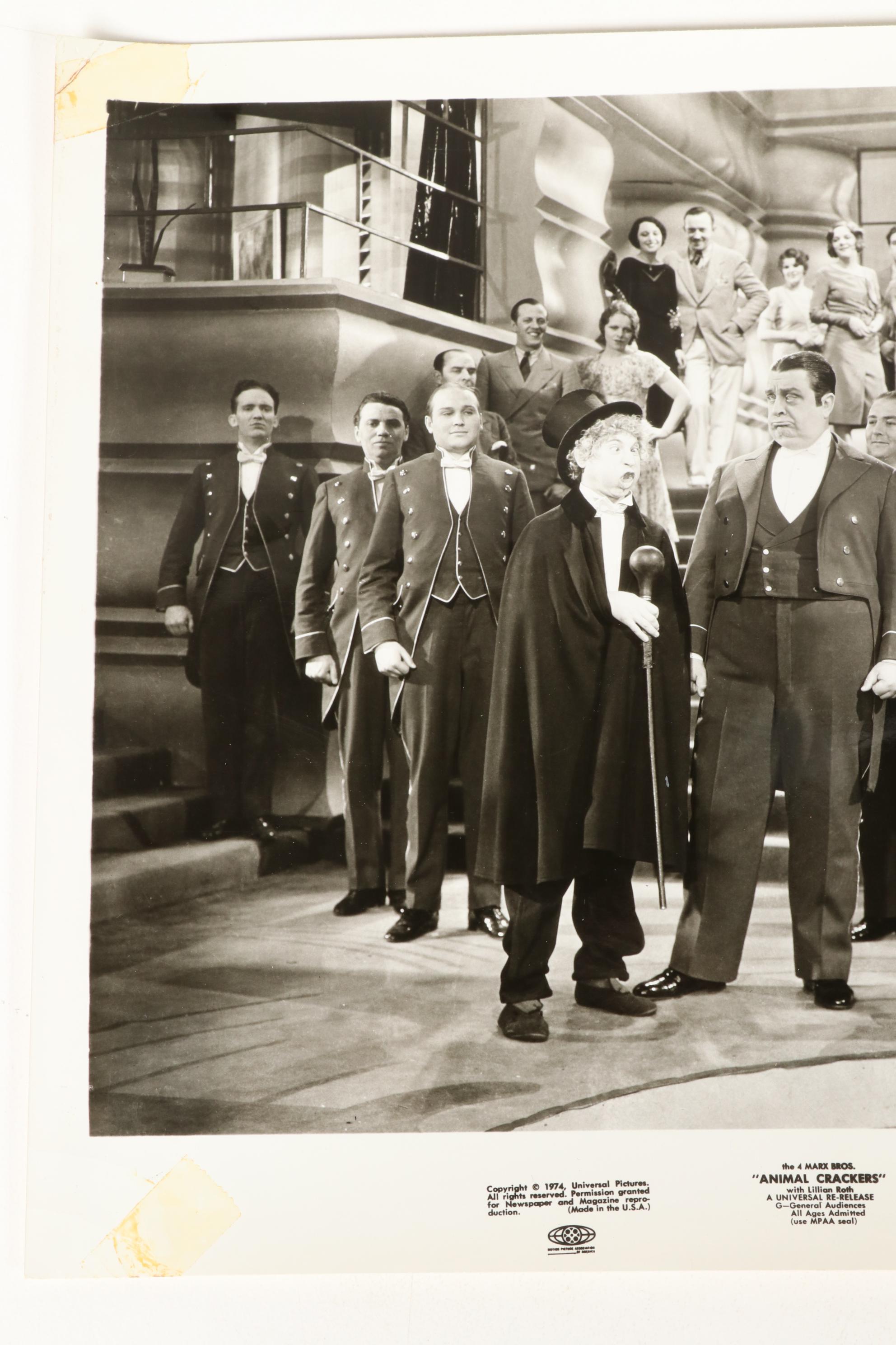 Still Photographs from Marx Brothers Film "Animal Crackers," 1974 EBTH