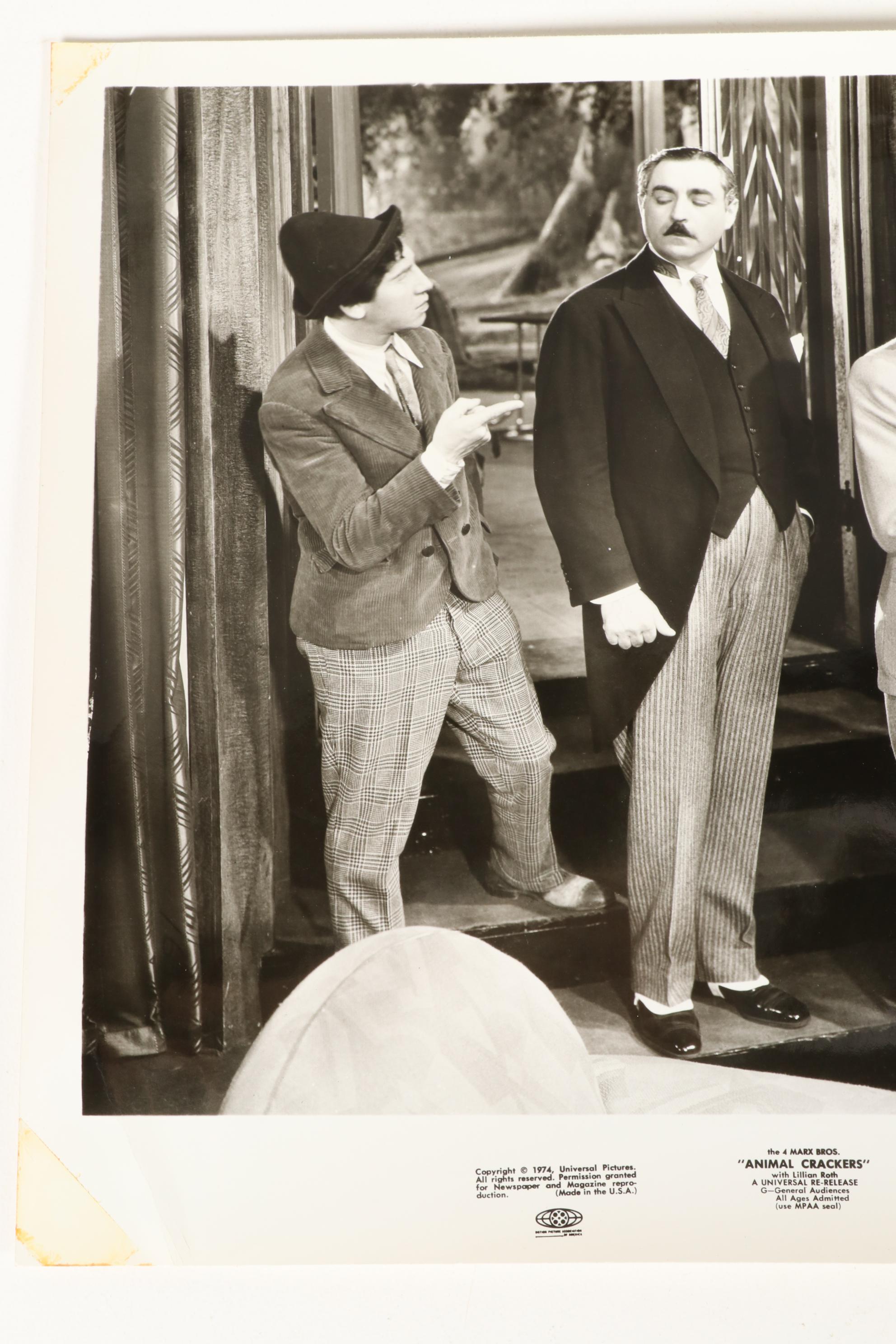 Still Photographs from Marx Brothers Film "Animal Crackers," 1974 EBTH