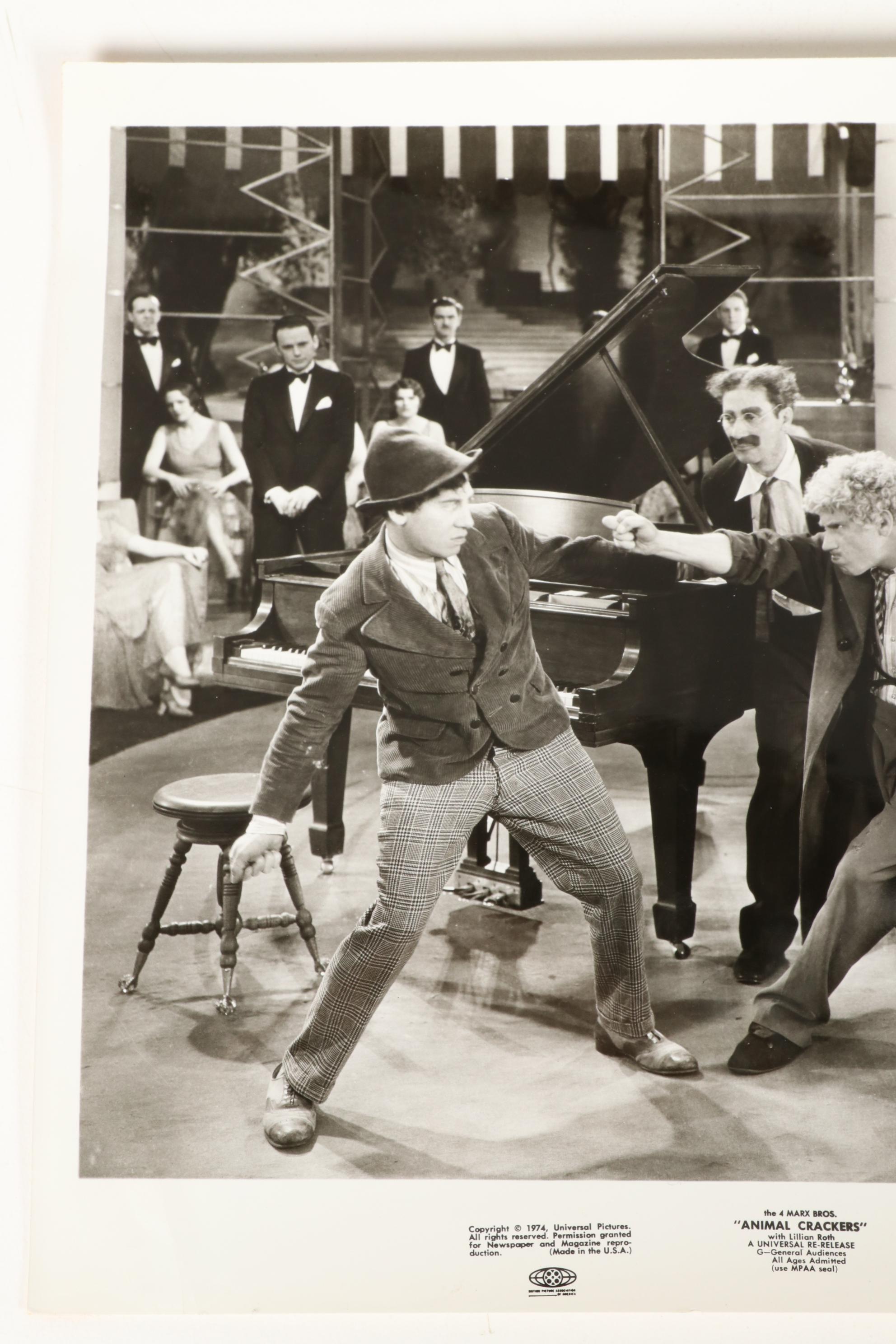 Still Photographs from Marx Brothers Film "Animal Crackers," 1974 EBTH