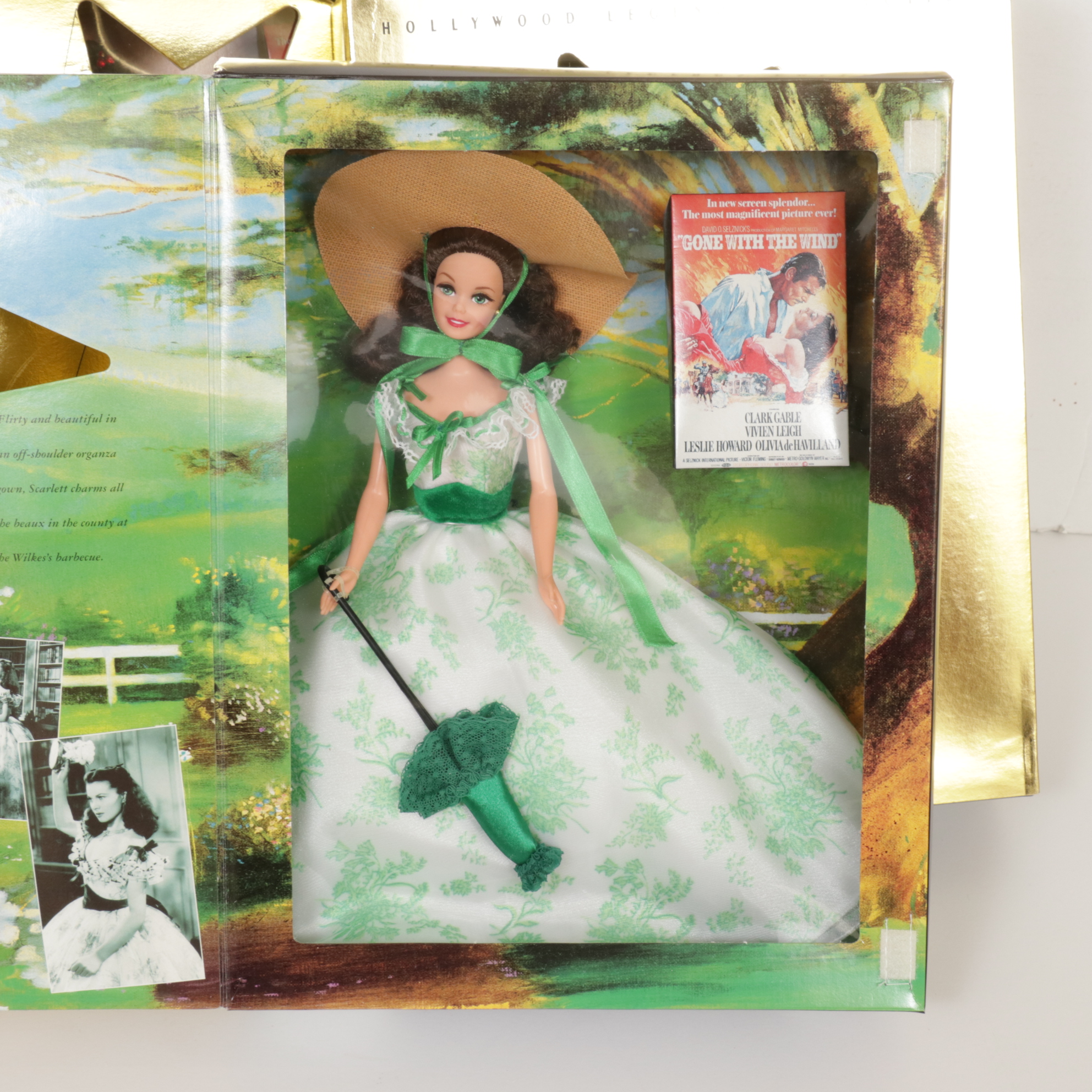 Mattel Hollywood Legends Scarlett O'Hara and Rhett Butler Barbie Dolls | EBTH