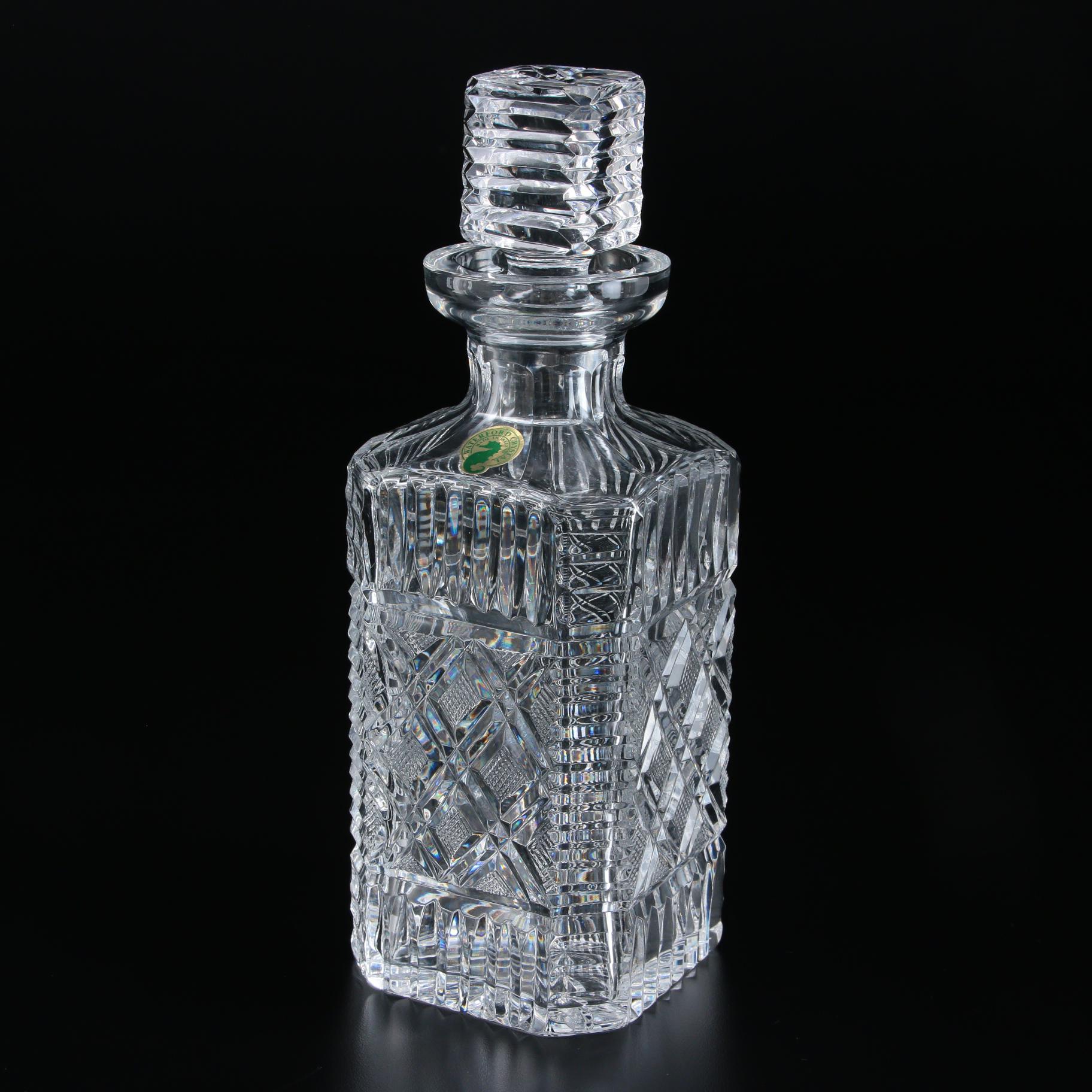 Waterford Crystal Decanter, Marquis by Waterford Bottle Stoppers and