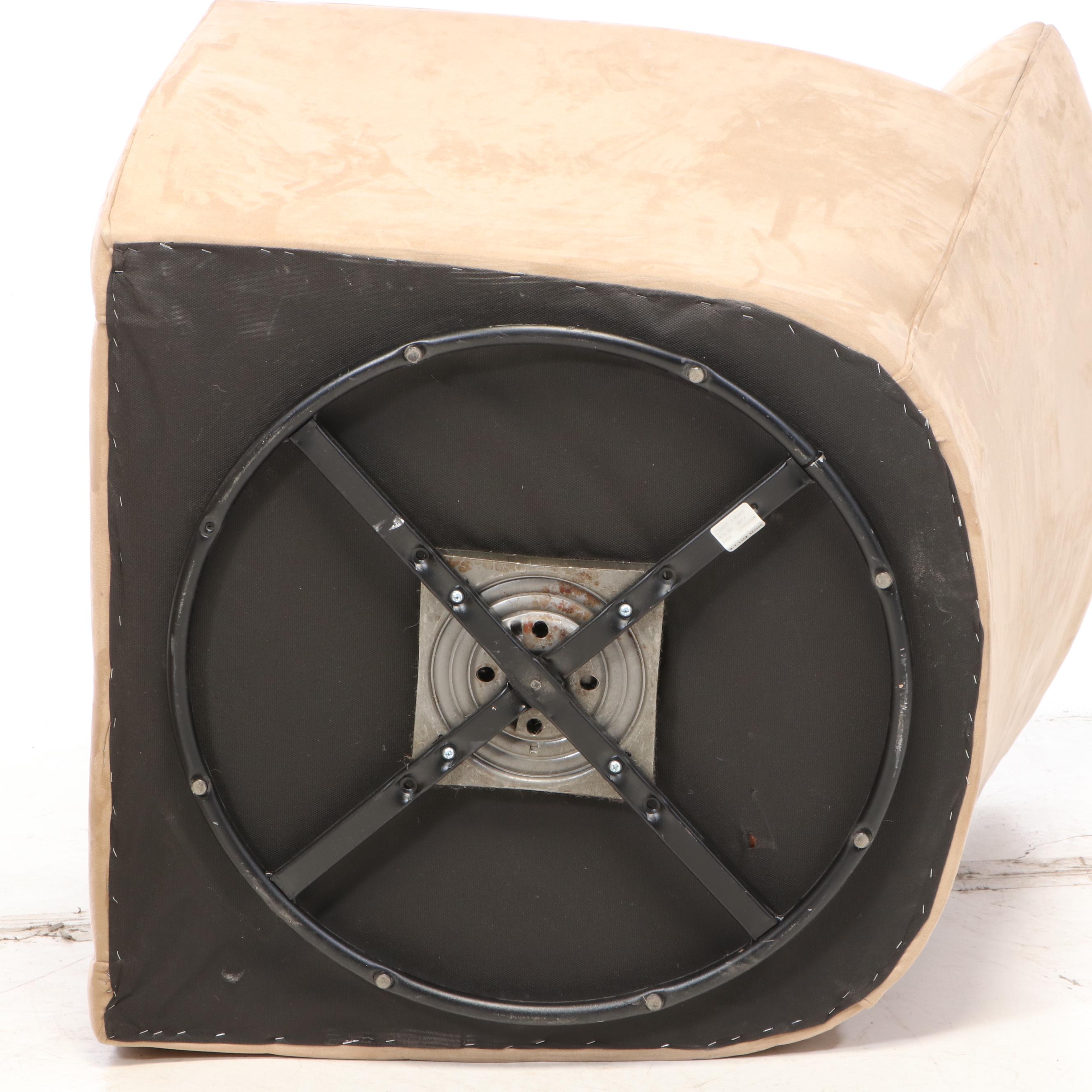 Pair of Crate & Barrel Swivel Lounge Chairs EBTH