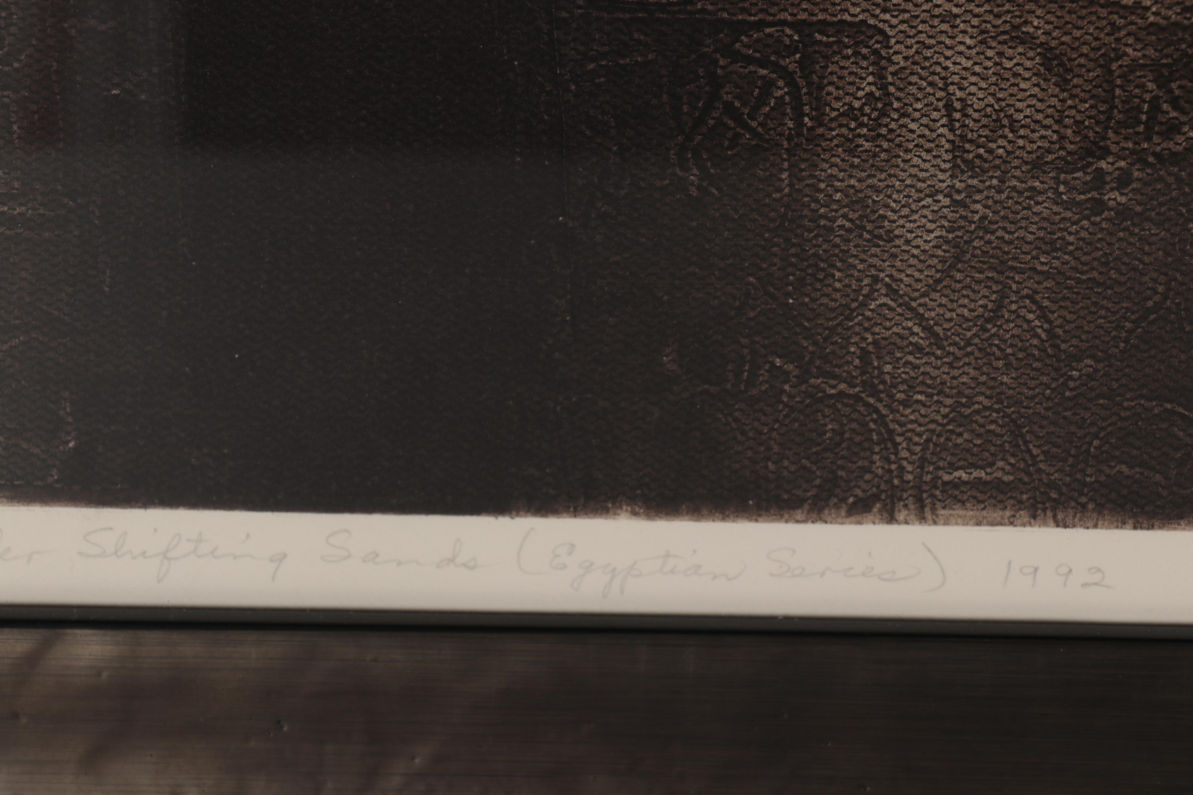 Margaret Kennard Johnson Etching with Aquatint "From Under Shifting Sands," 1992 EBTH