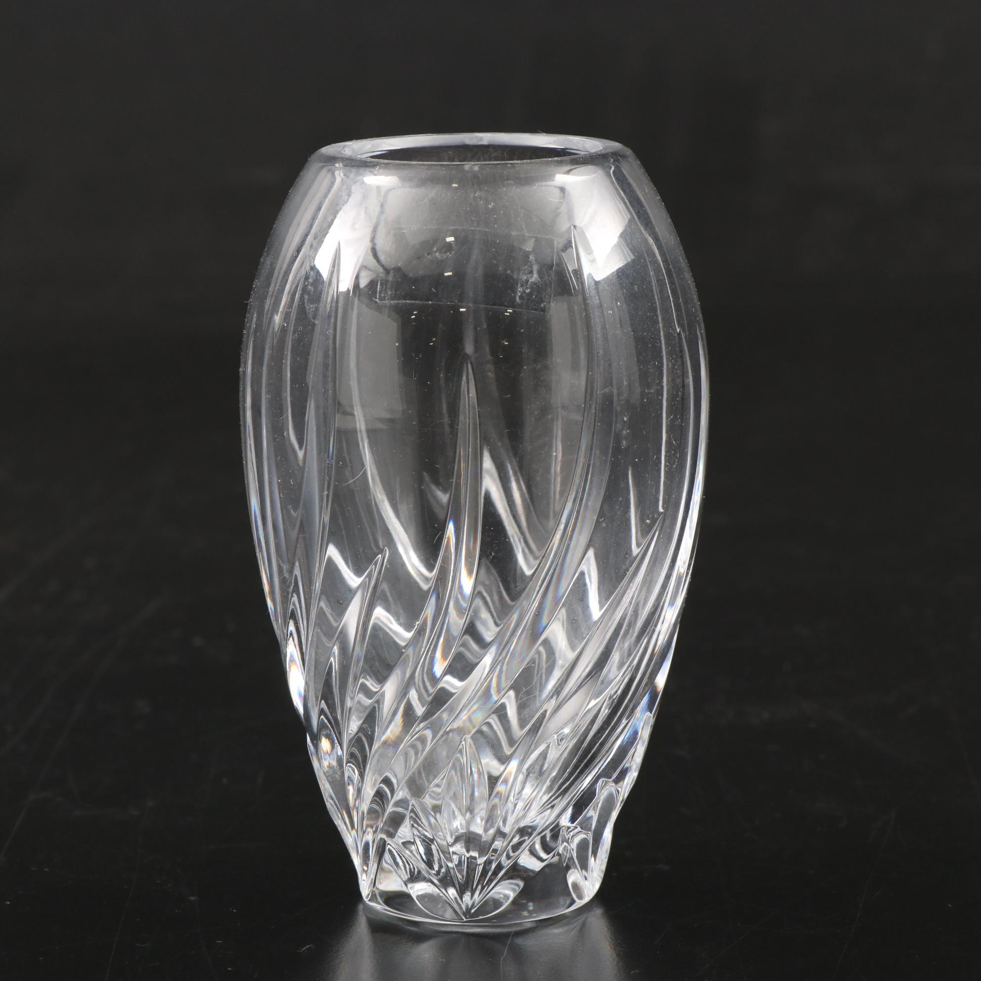 Waterford "Balmoral" Crystal Flower Vase with Marquis by Waterford Bud