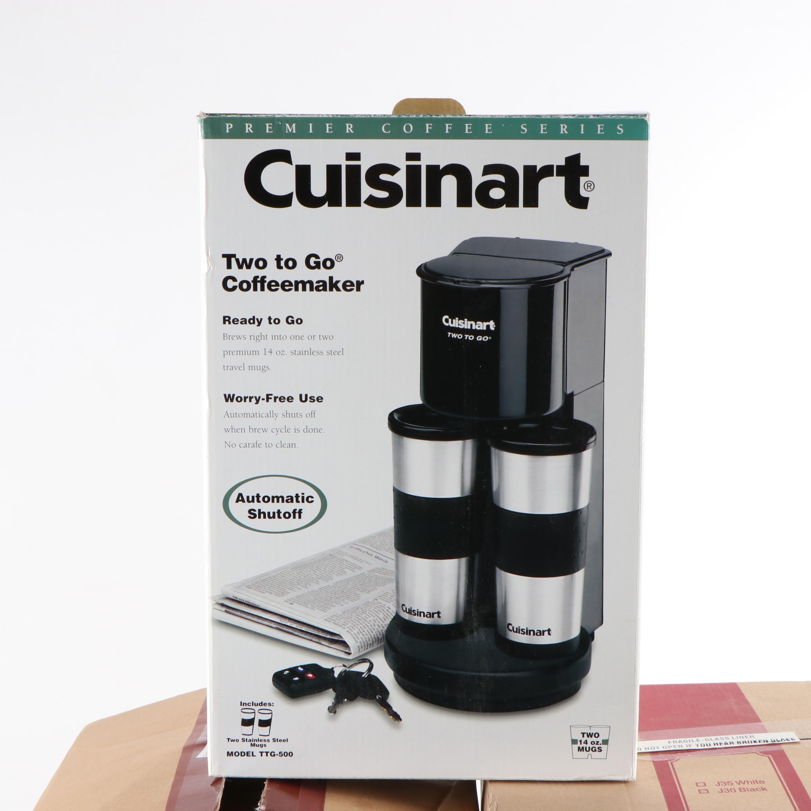 Cuisinart "Two to Go" Coffee Maker and Gevalia Programmable Coffee