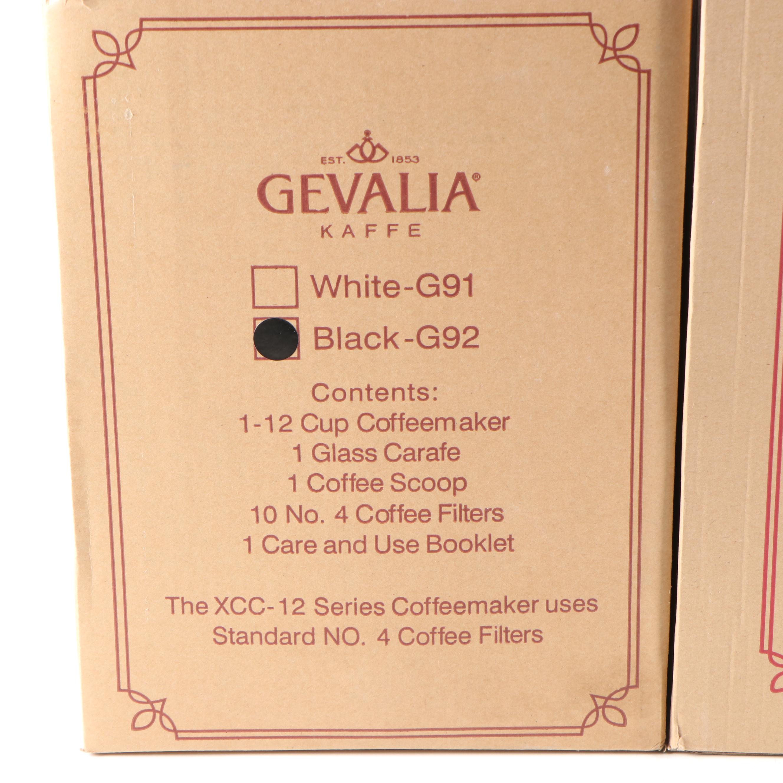 Cuisinart "Two to Go" Coffee Maker and Gevalia Programmable Coffee