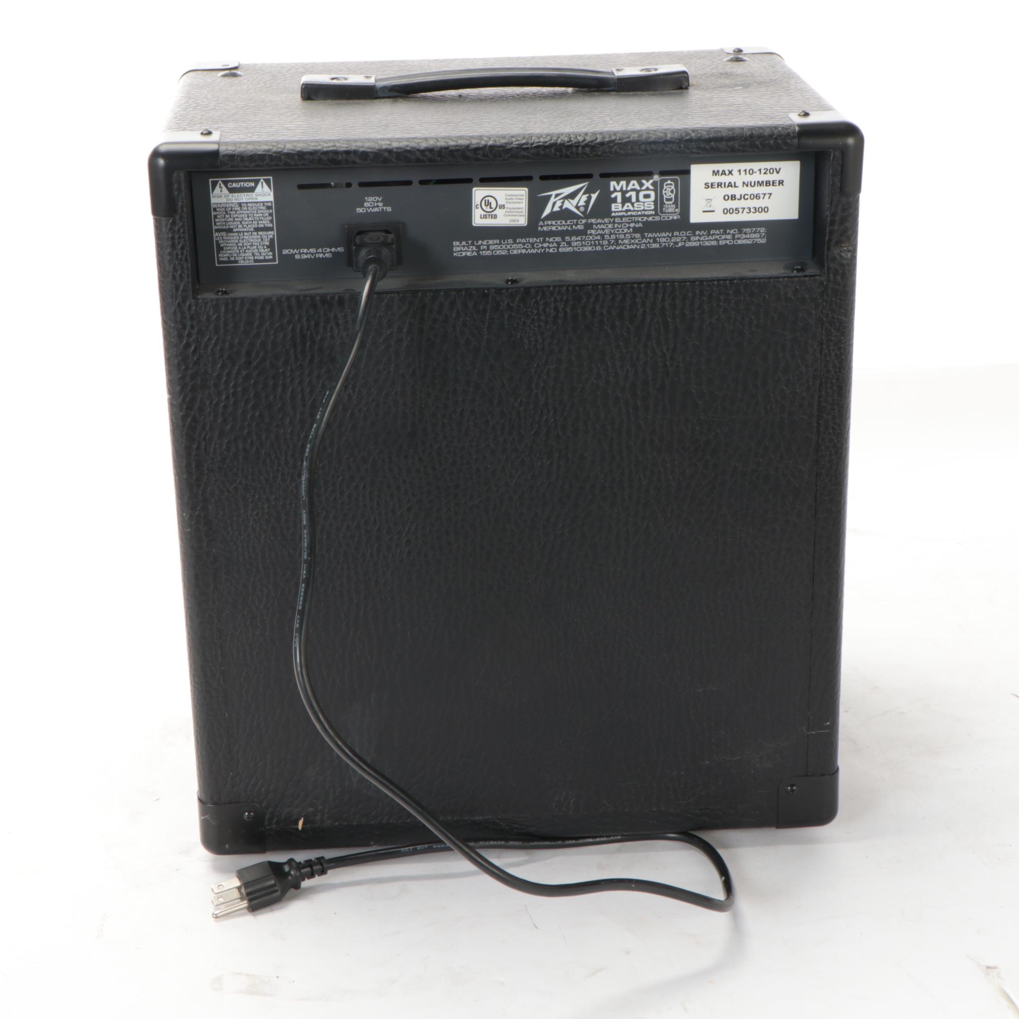 Peavey Max 110 Bass Amplifier with Zoom Effects Processor EBTH