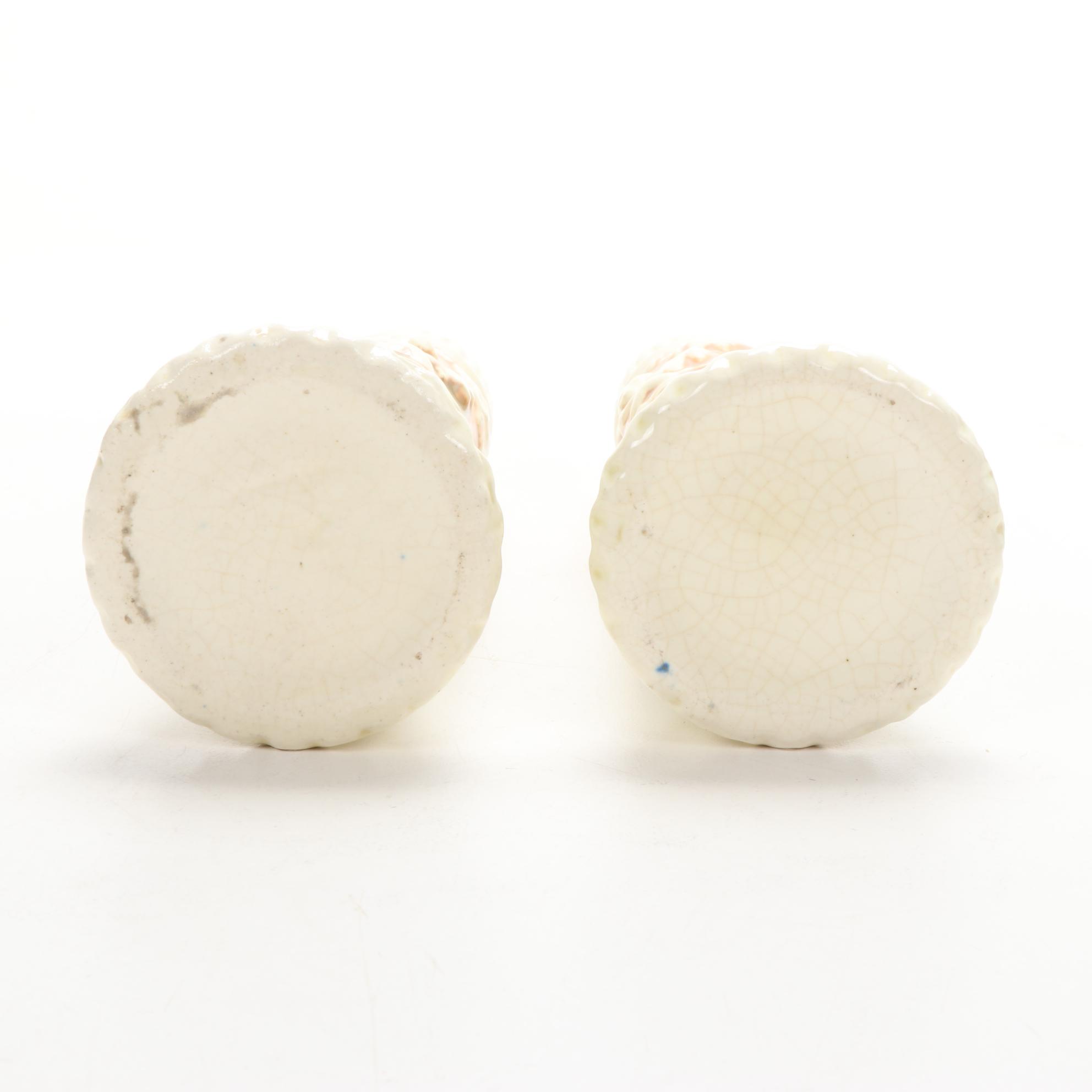 Weller "Woodcraft" Planter and "Donatello" Candlesticks and Roseville "Freesia" EBTH