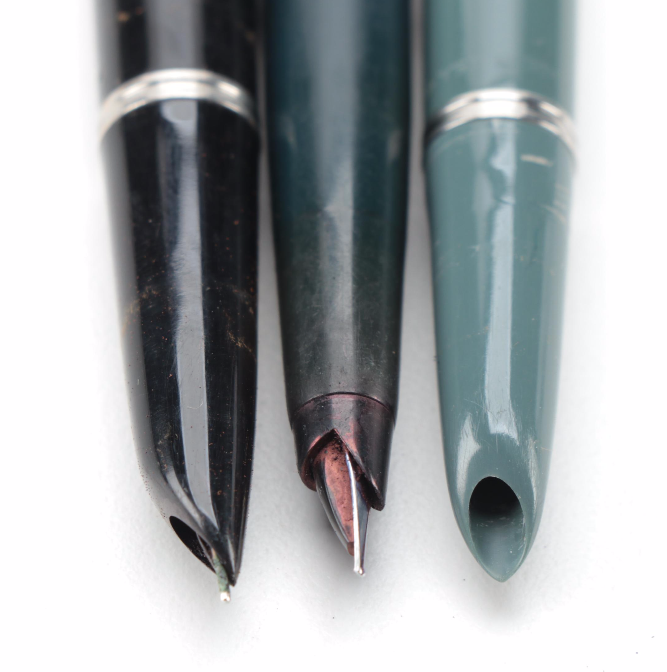 Parker "51" Hooded Nib Fountain Pens with Other Parker Fountain Pen EBTH