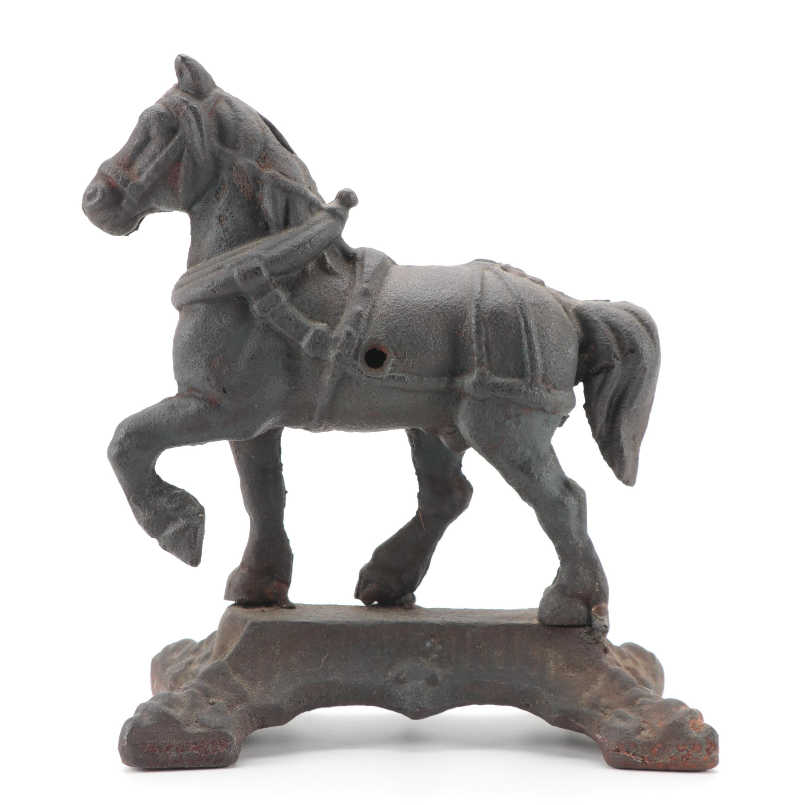 Cast Iron Horse Figure, 20th Century EBTH