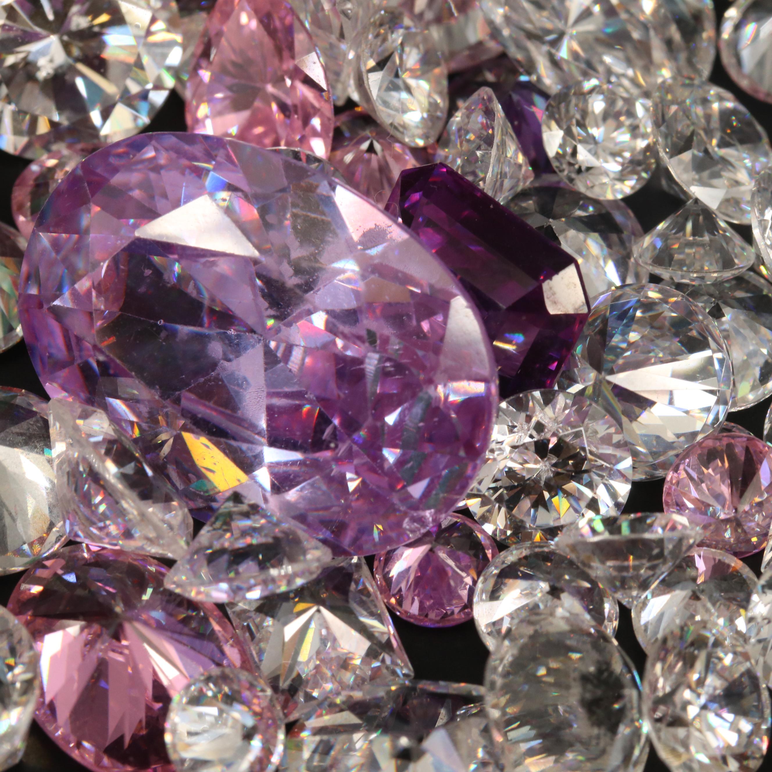 Loose Laboratory Grown Gemstones with Ruby and ColorChange Sapphire EBTH